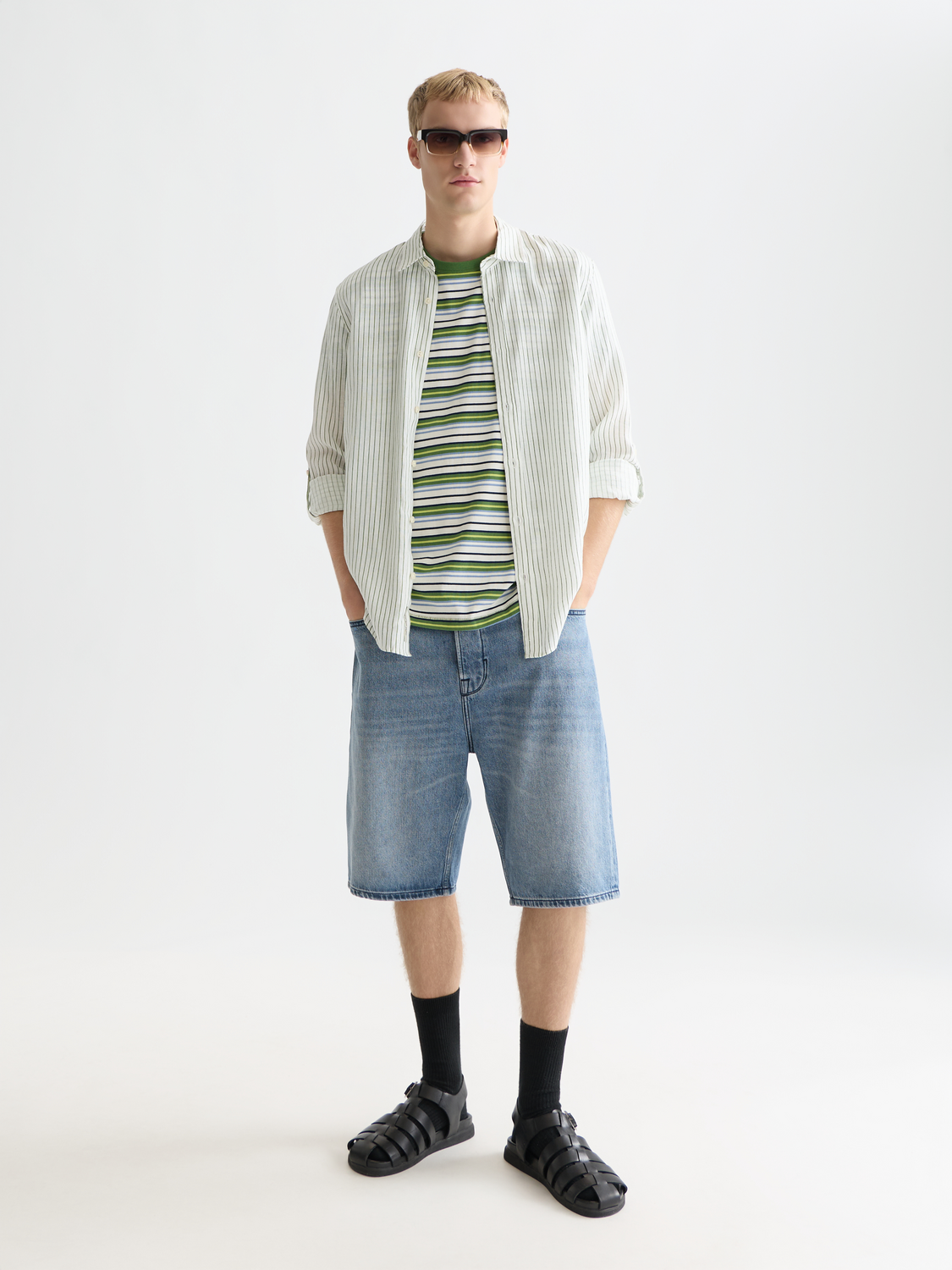 Linen striped shirt