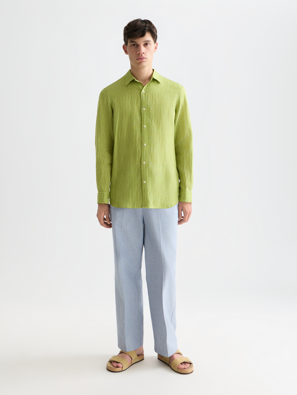 Linen striped shirt
