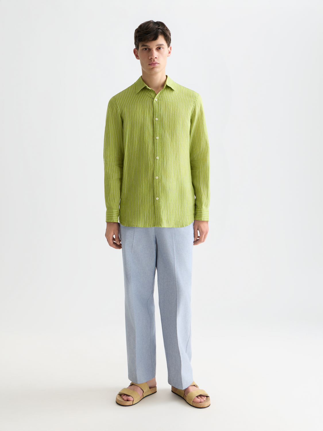Linen striped shirt