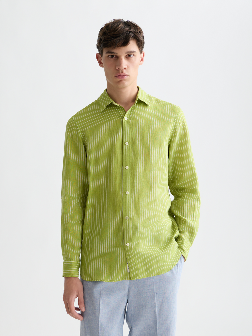 Linen striped shirt