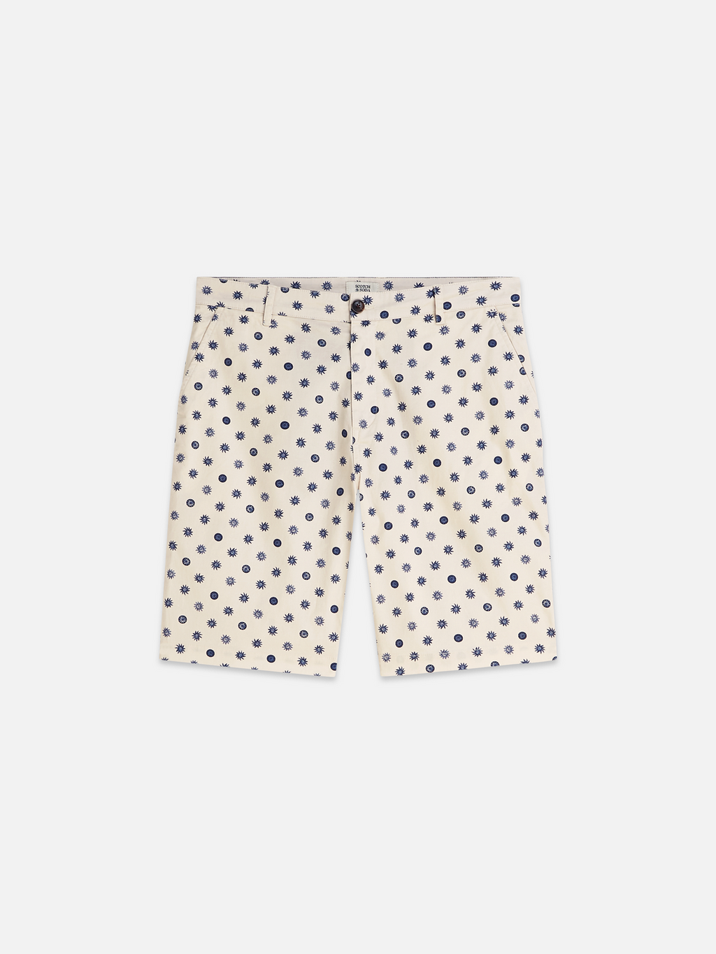 Stuart printed cotton chino shorts