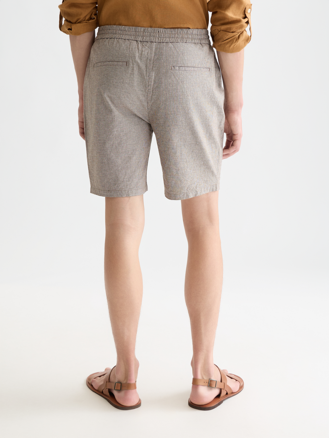 Fave cotton-linen bermuda shorts