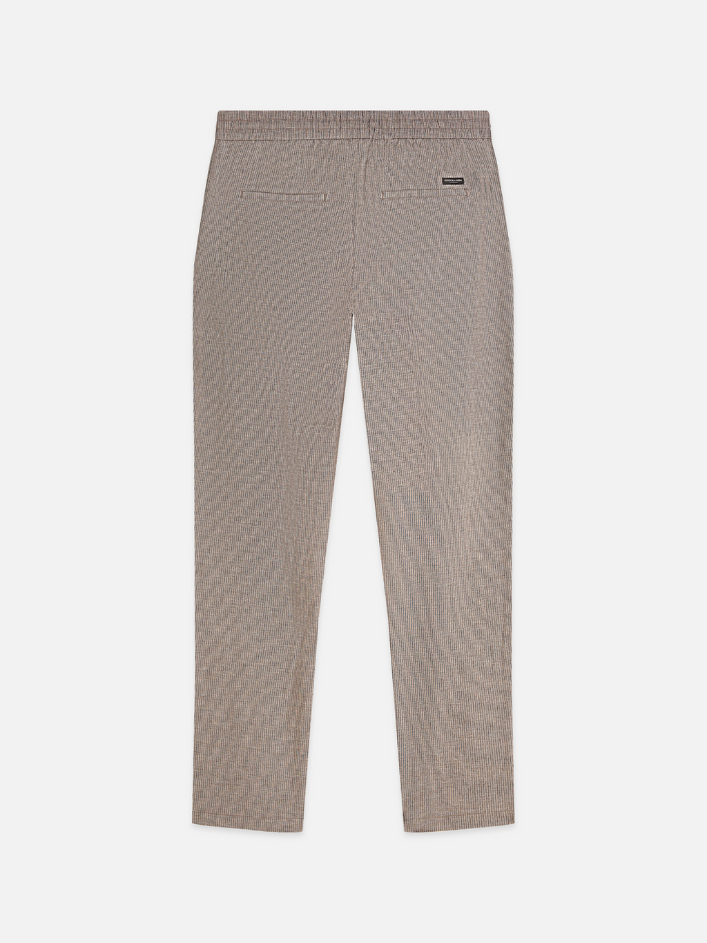 Warren yarn-dyed cotton-linen straight jogger