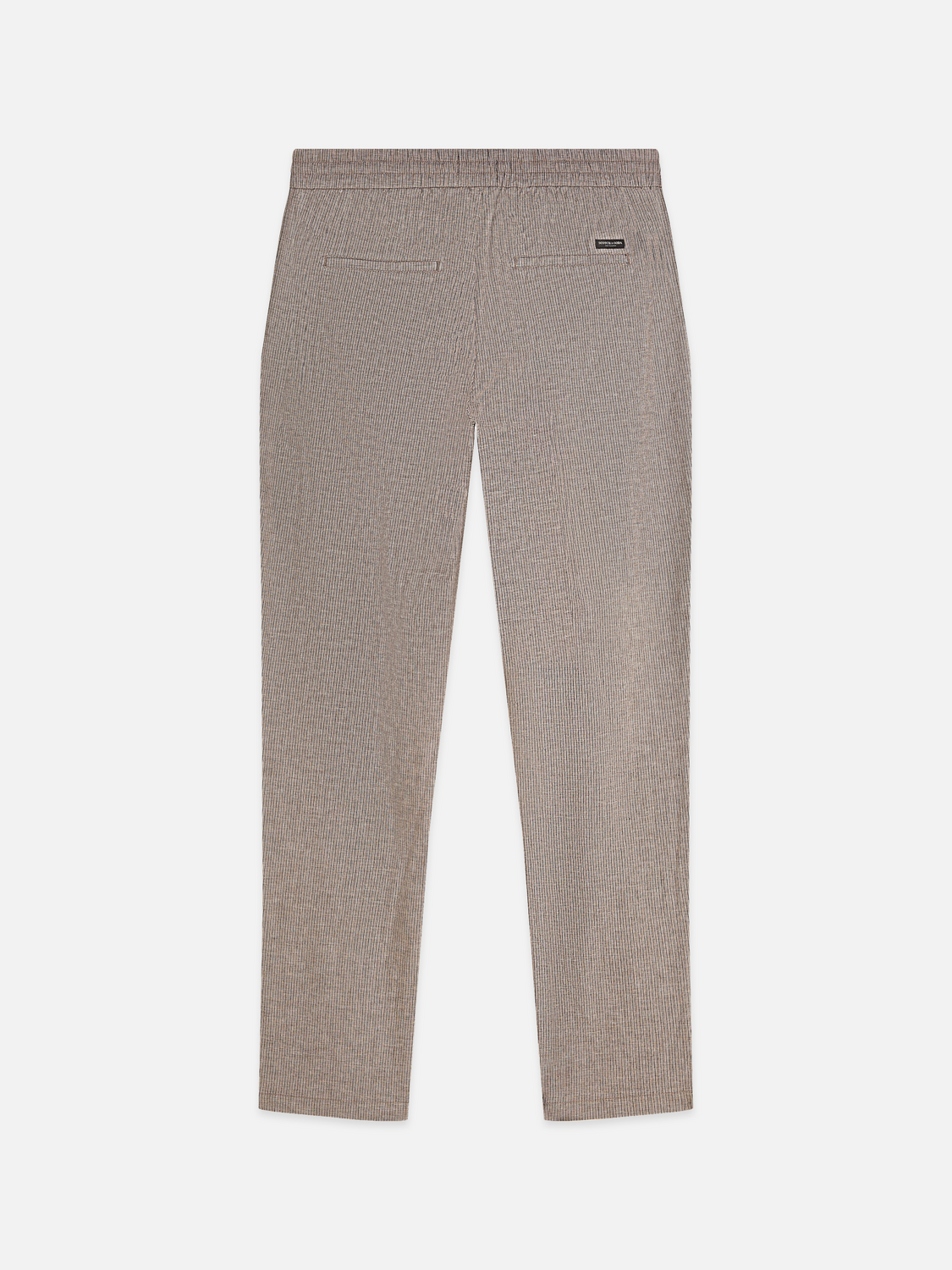 Warren yarn-dyed cotton-linen straight jogger