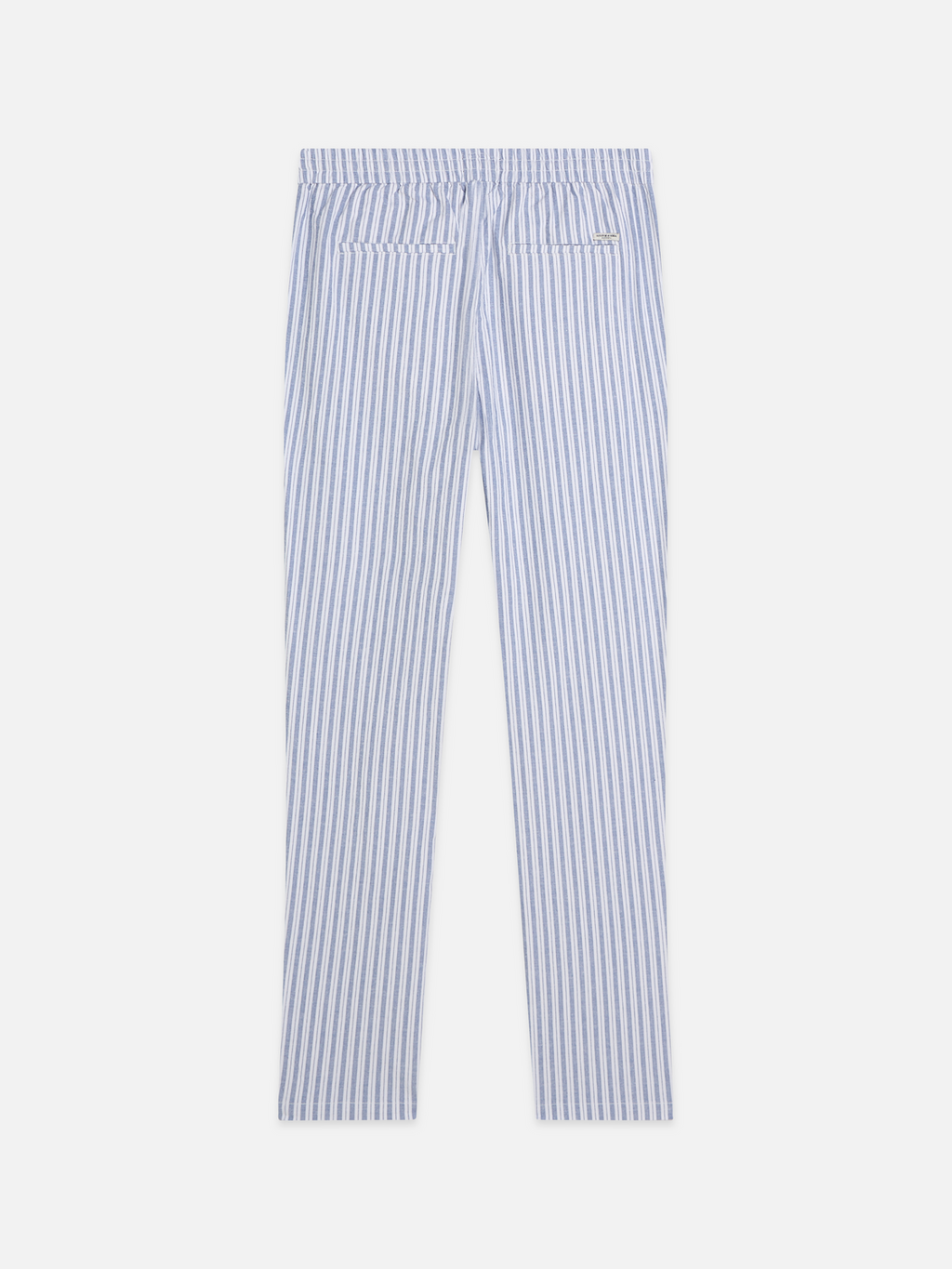 Warren yarn-dyed cotton-linen straight jogger
