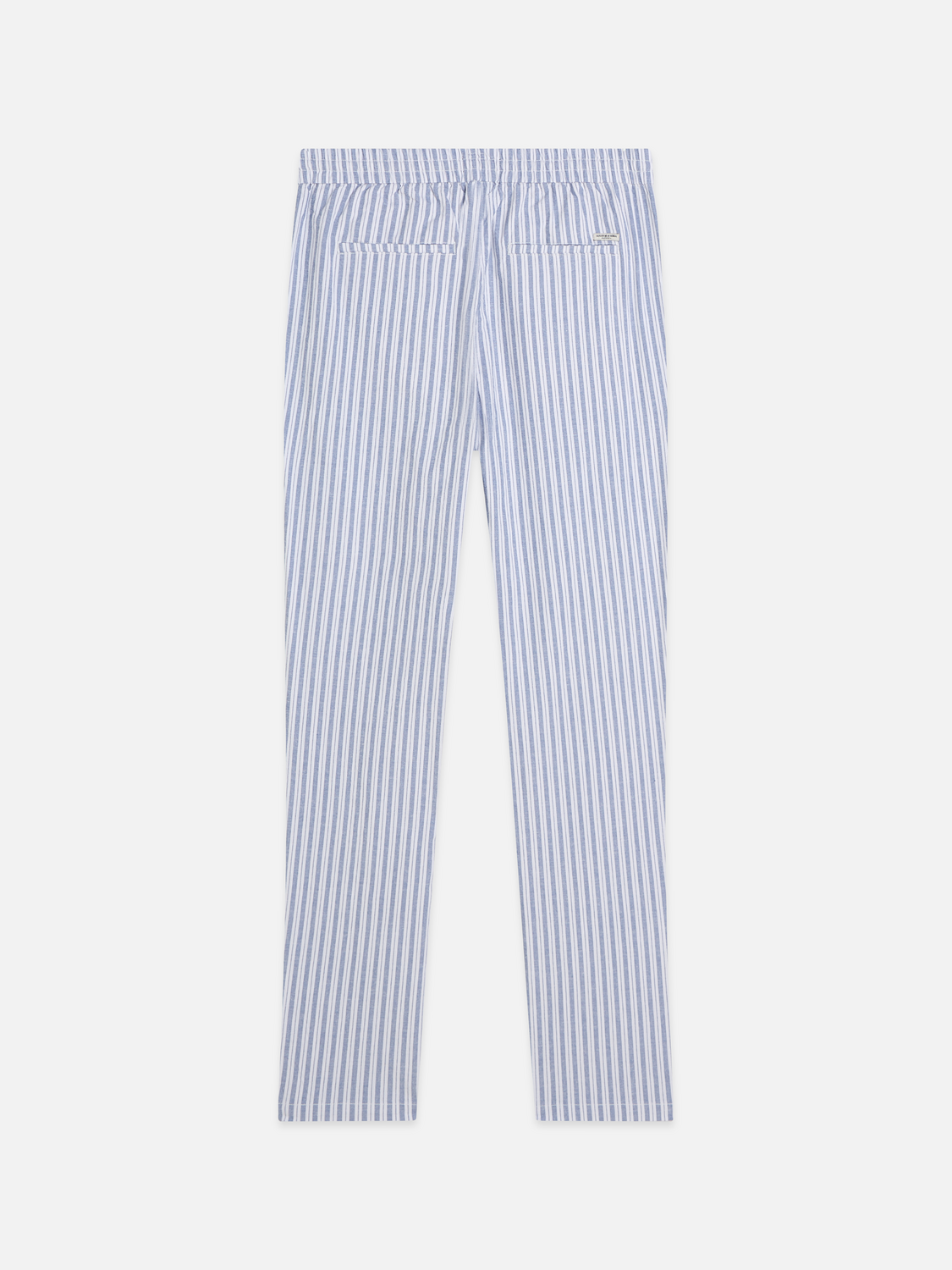 Warren yarn-dyed cotton-linen straight jogger