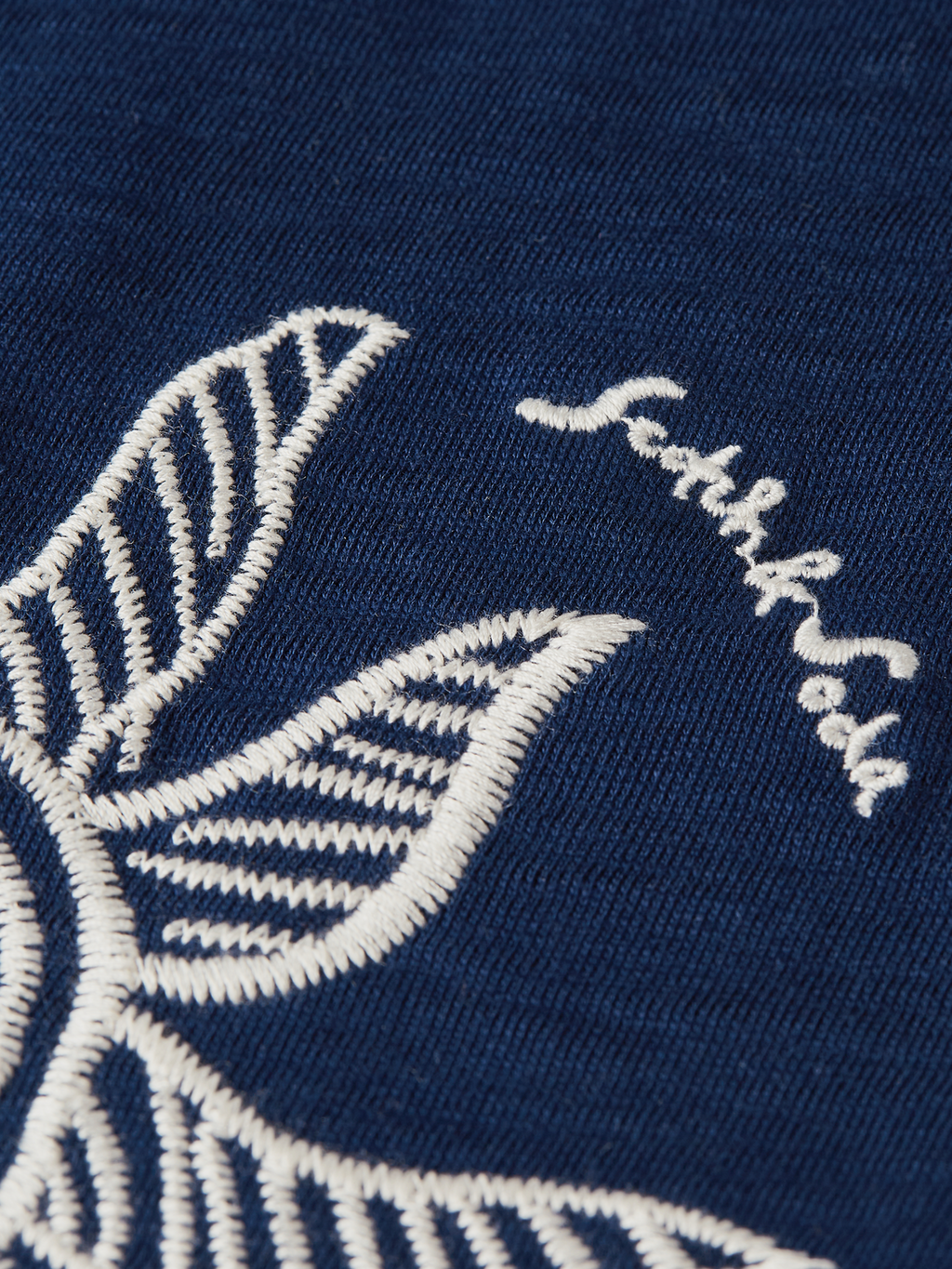 Embroidered artwork relaxed T-shirt