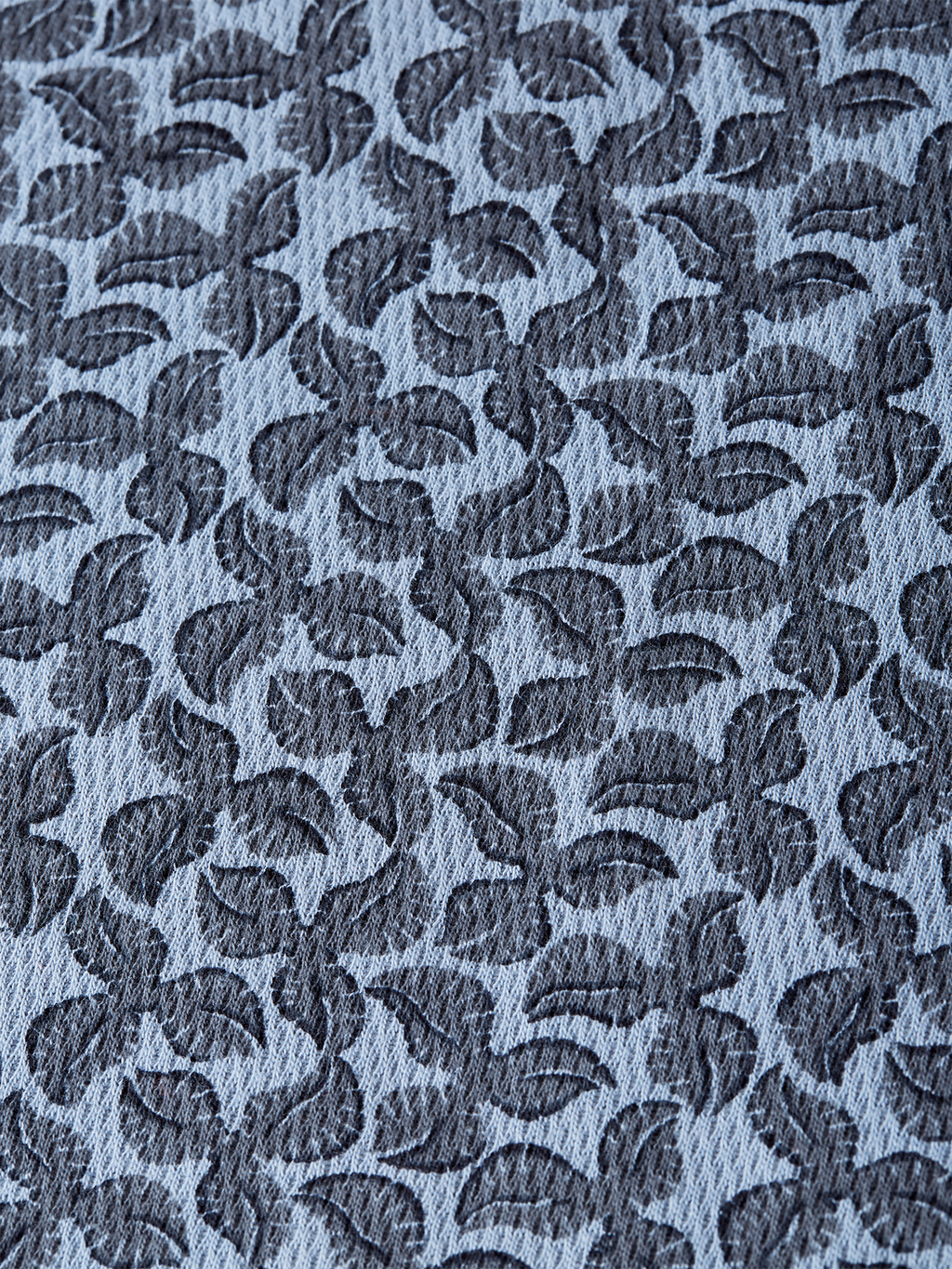 Printed structured relaxed polo