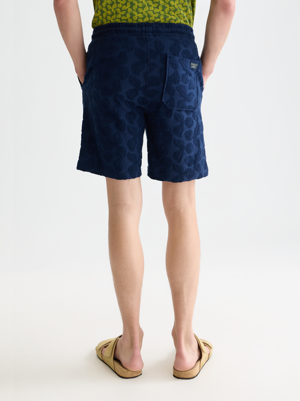 Fave terry jacquard relaxed bermuda shorts