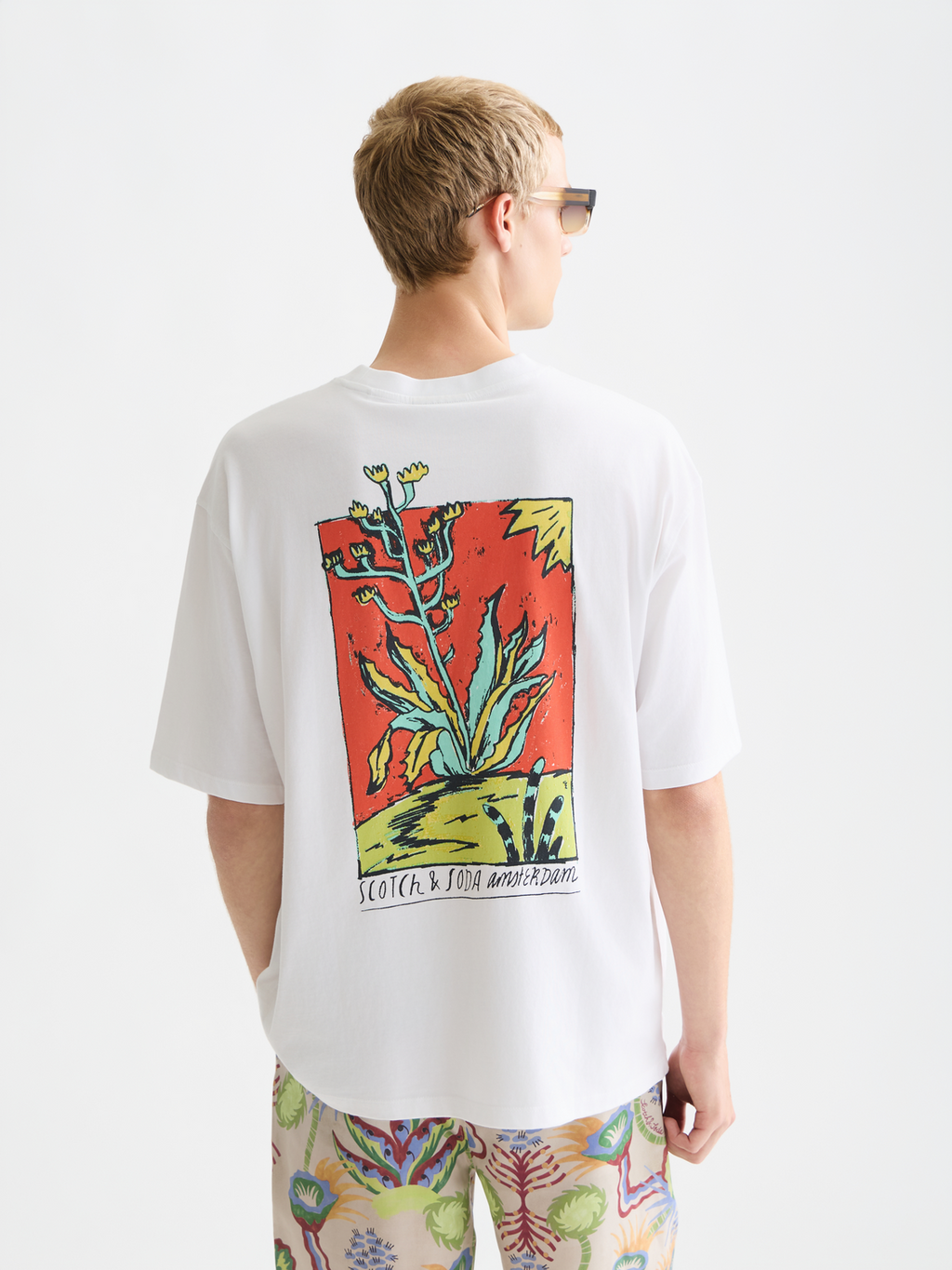 artwork loose T-shirt