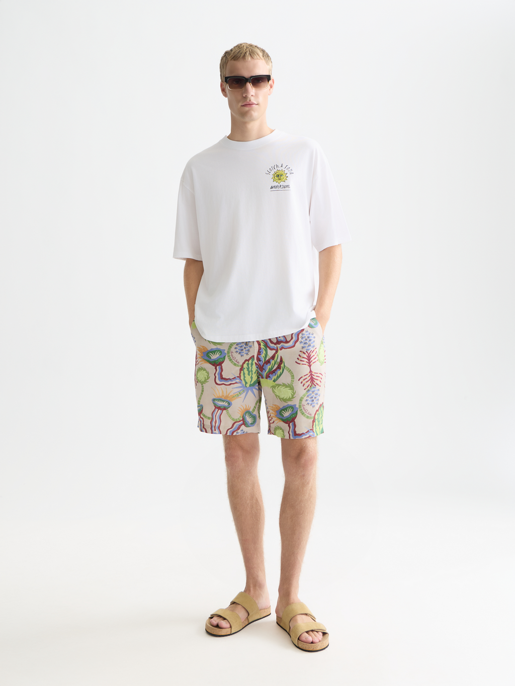 artwork loose T-shirt