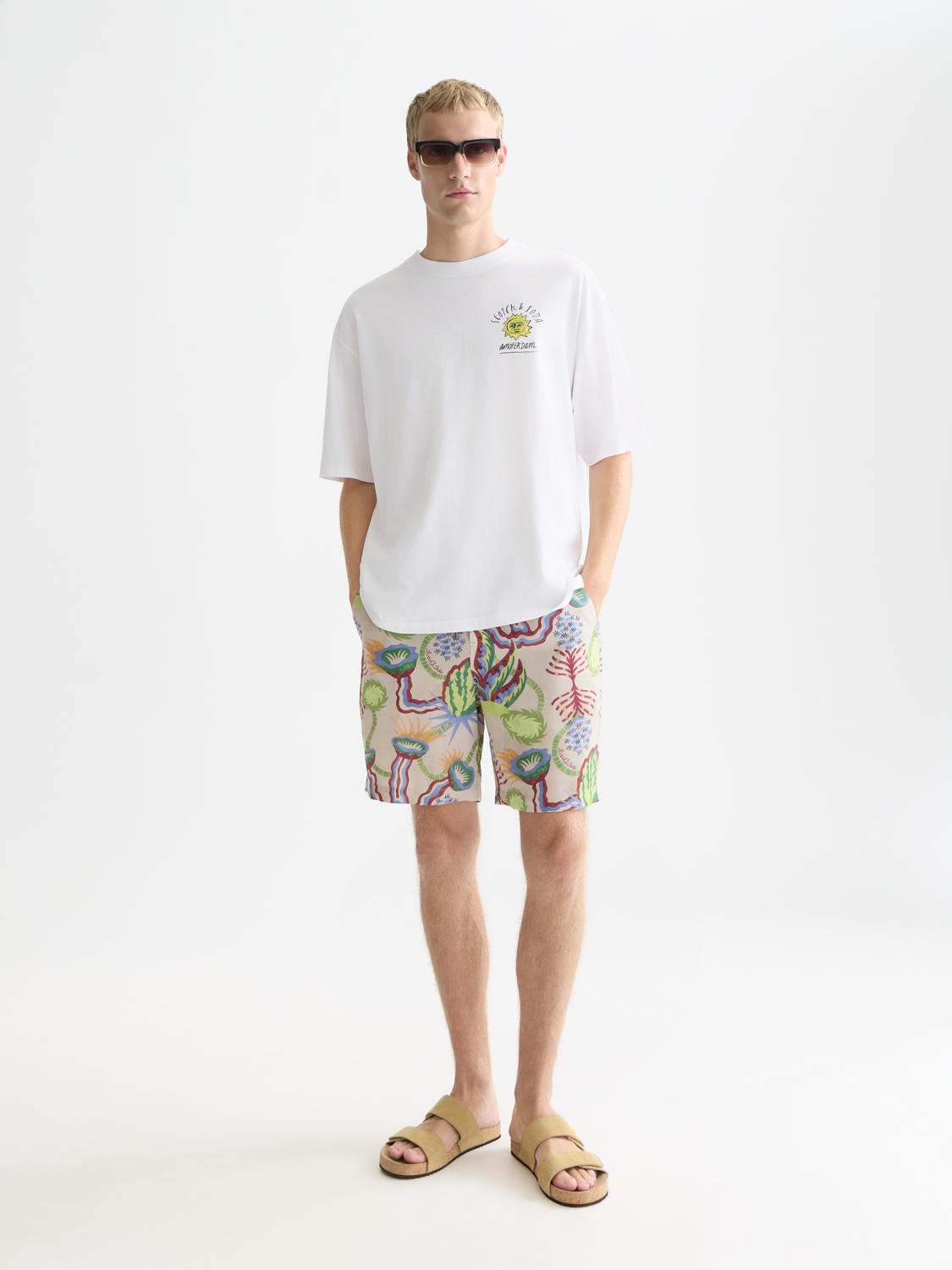 artwork loose T-shirt