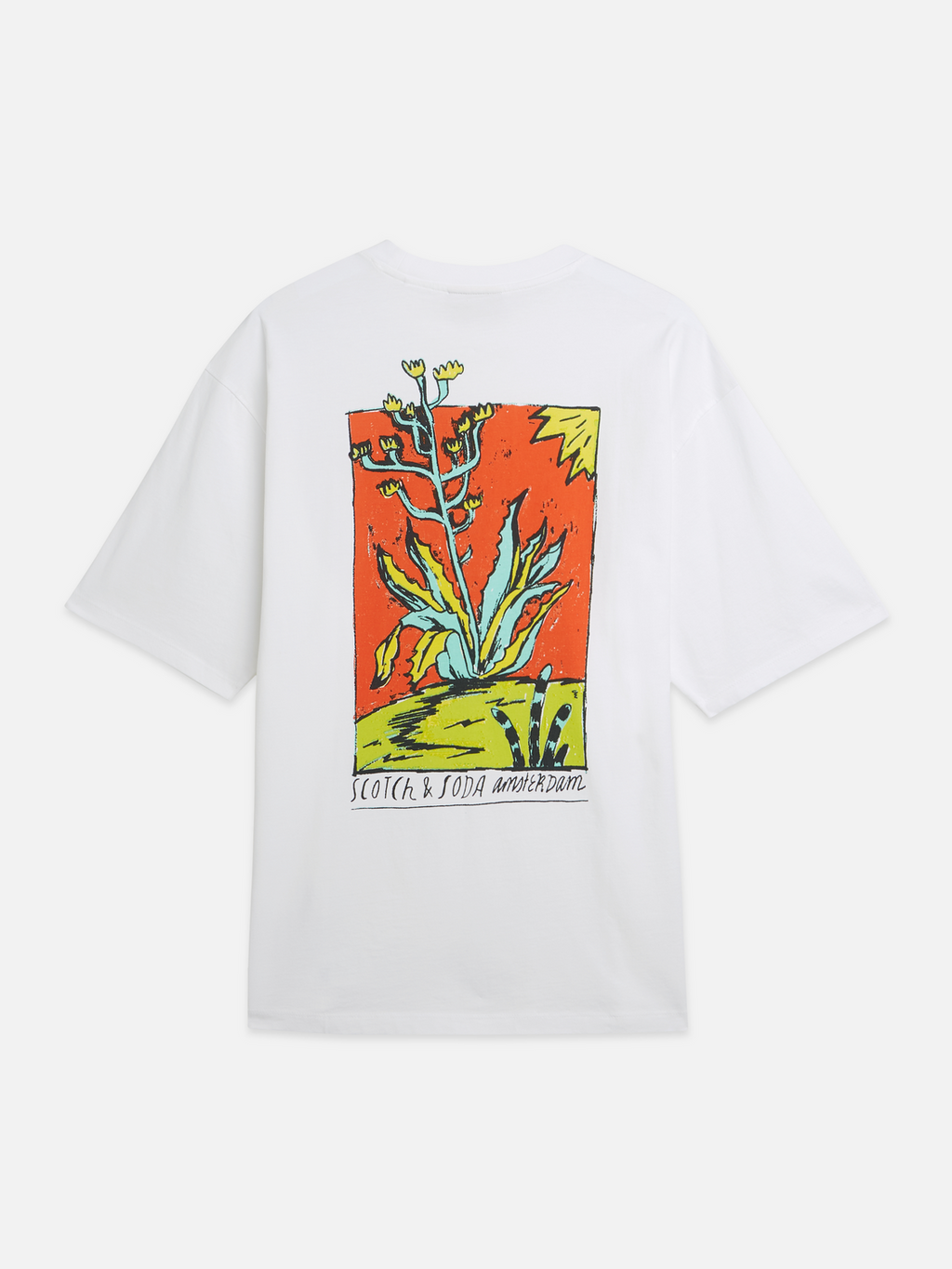 artwork loose T-shirt