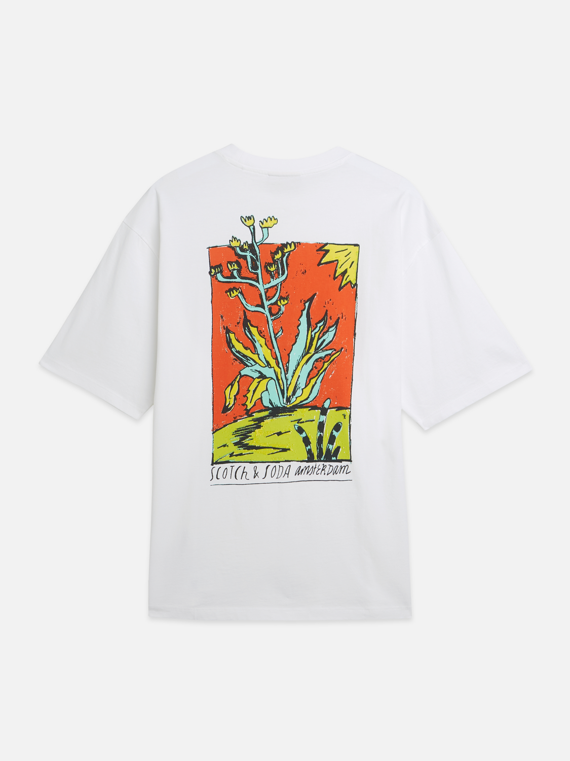 artwork loose T-shirt
