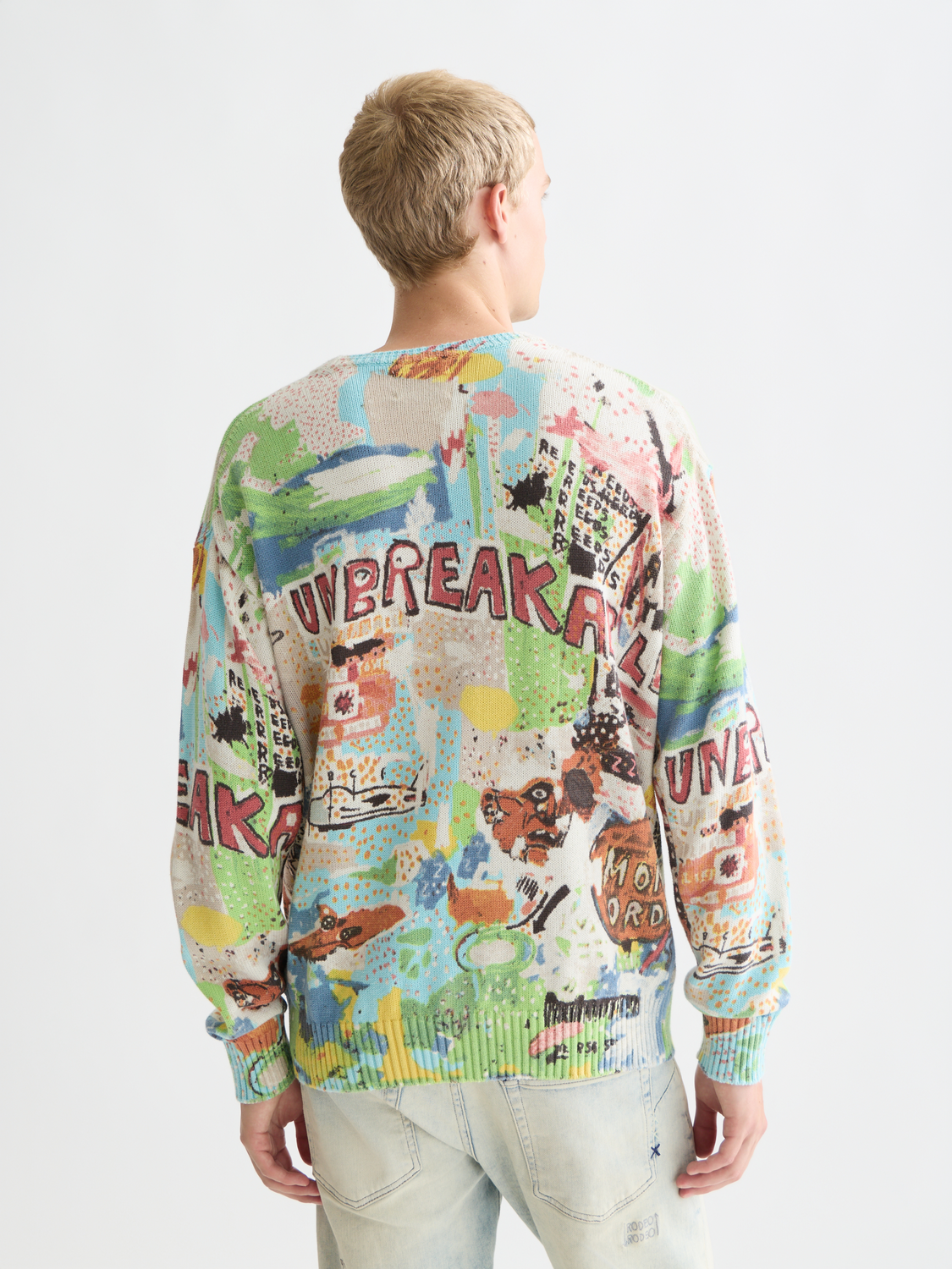 Scotch & Soda x Basquiat Printed Loose Pullover