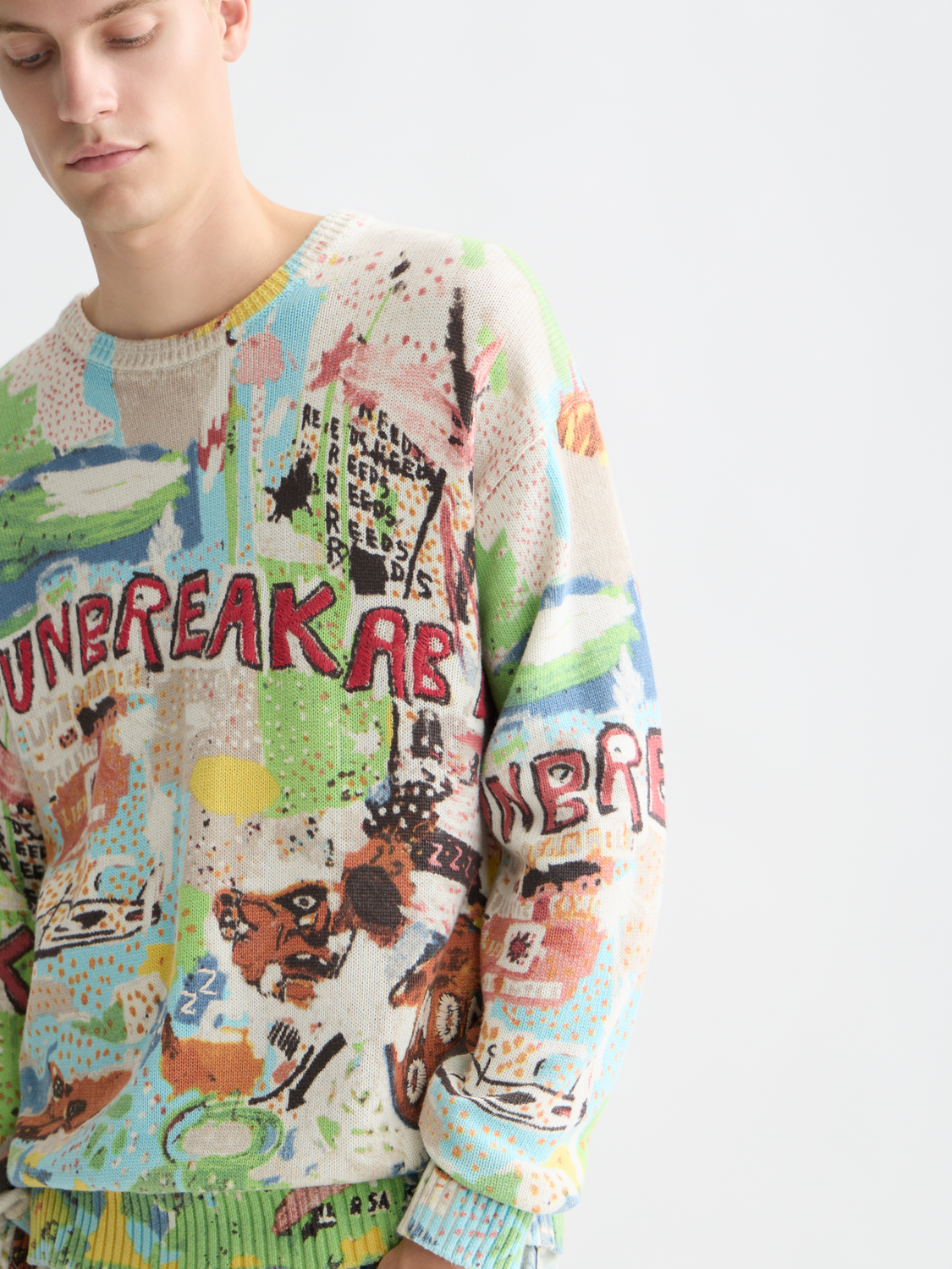 Scotch & Soda x Basquiat Printed Loose Pullover