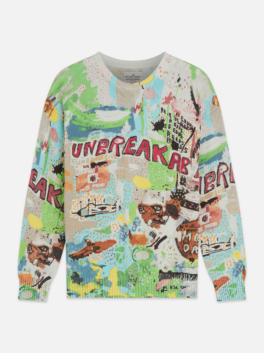Scotch & Soda x Basquiat Printed Loose Pullover
