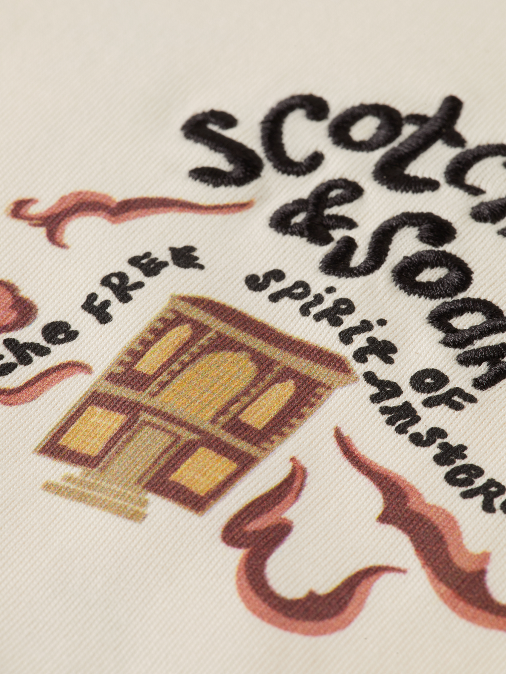 Boys 40th anniversary relaxed embroidery T-shirt