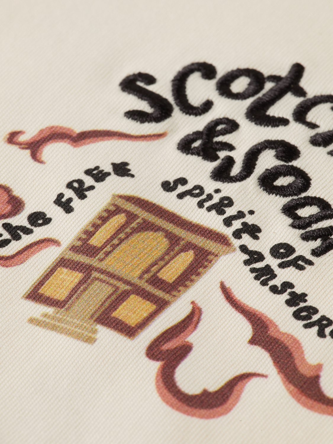 Boys 40th anniversary relaxed embroidery T-shirt