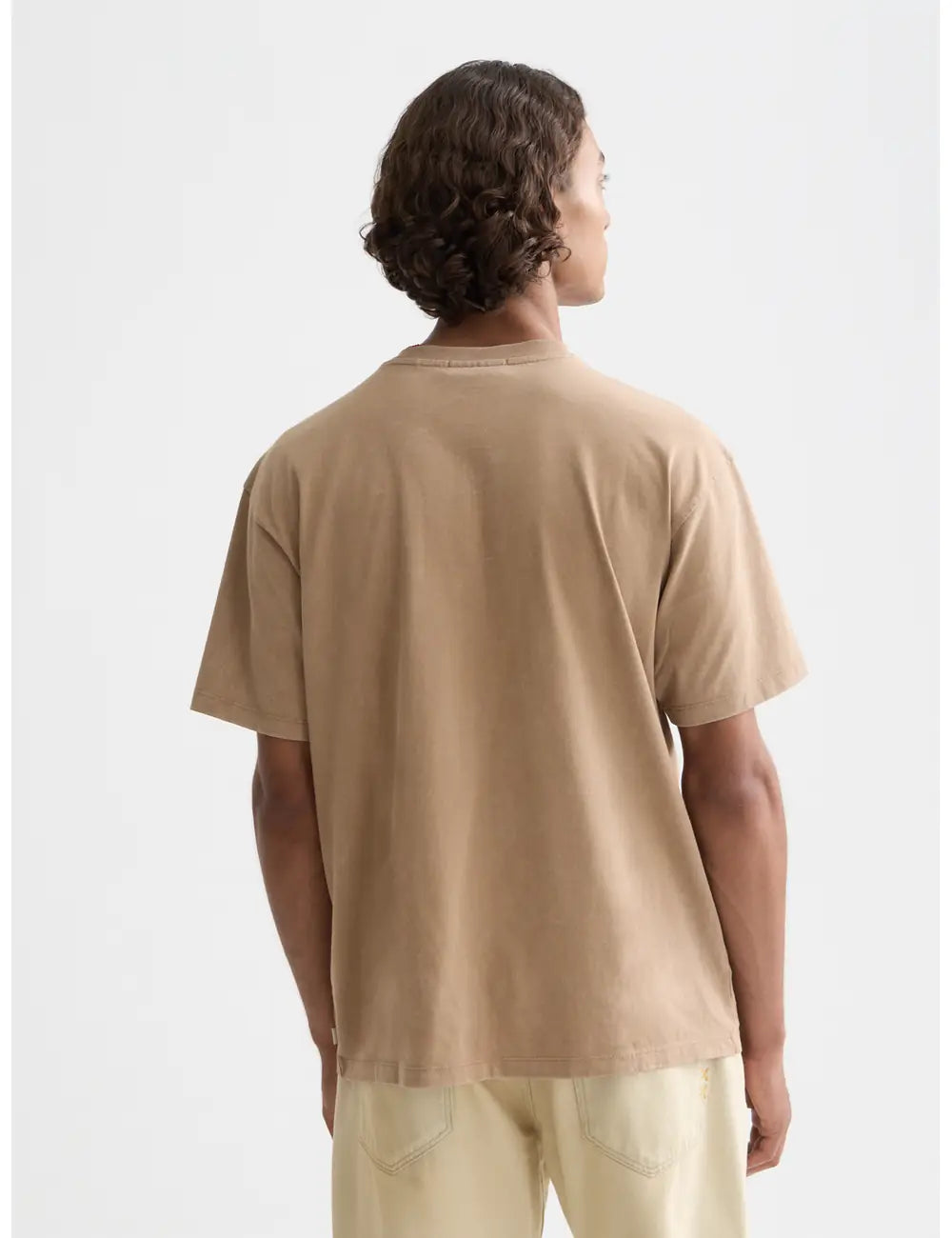 Front Artwork Relaxed-fit Snow-washed T-shirt back view showing fit and finish by Scotch & Soda