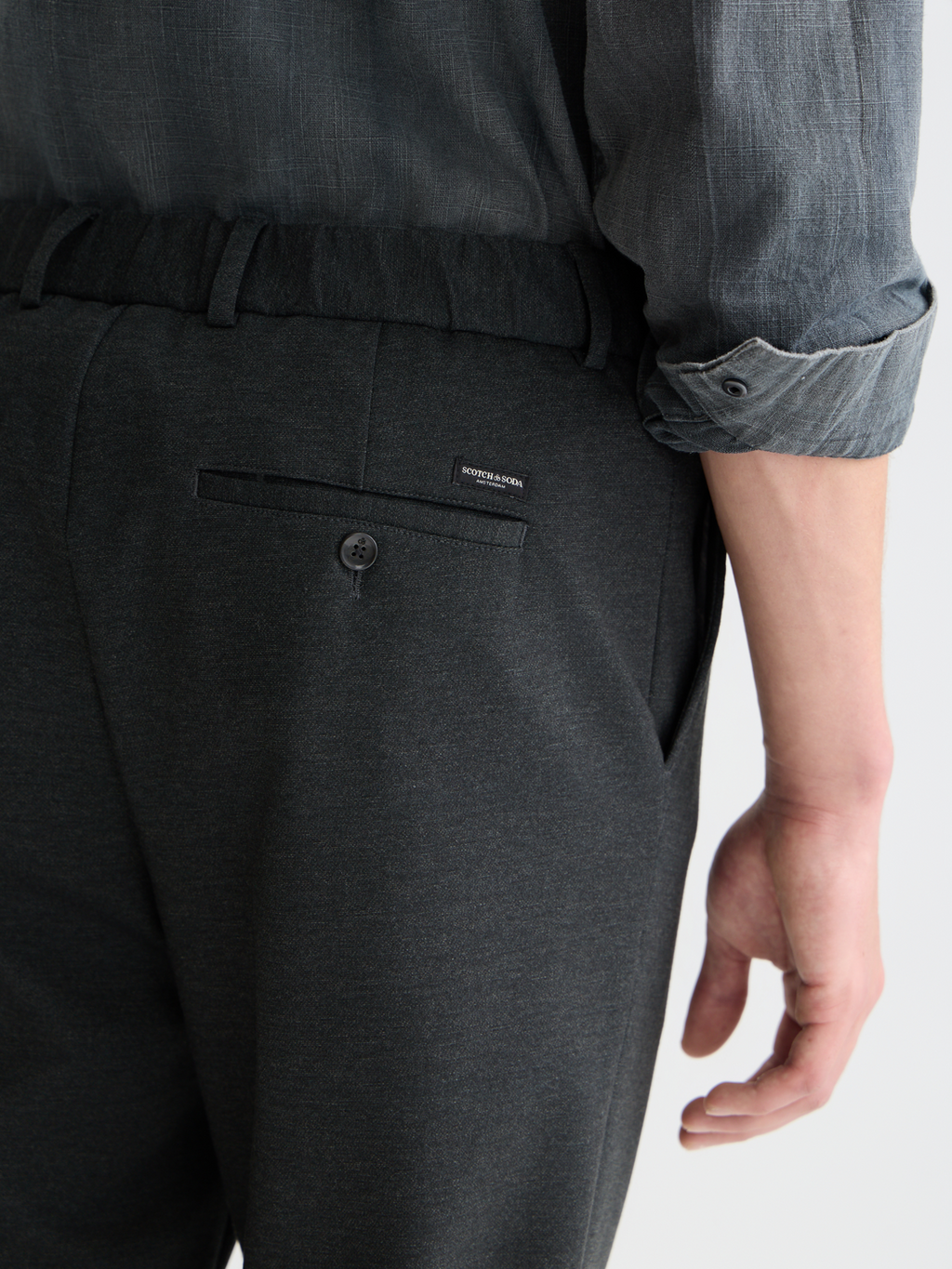 Finch yarn-dyed jersey tapered jogger