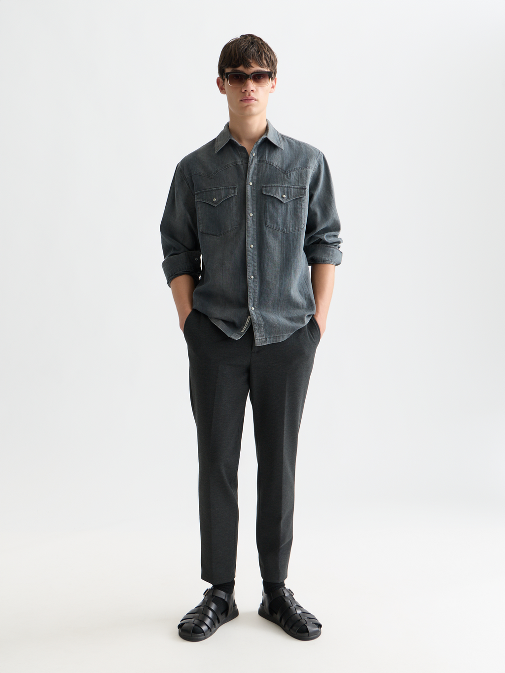 Finch yarn-dyed jersey tapered jogger