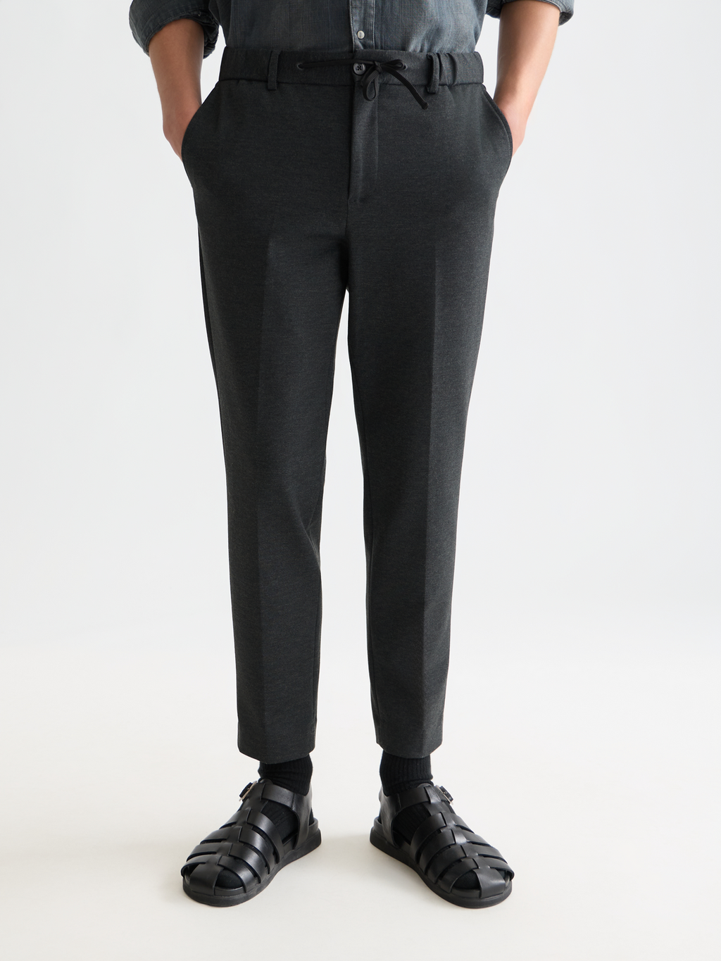 Finch yarn-dyed jersey tapered jogger