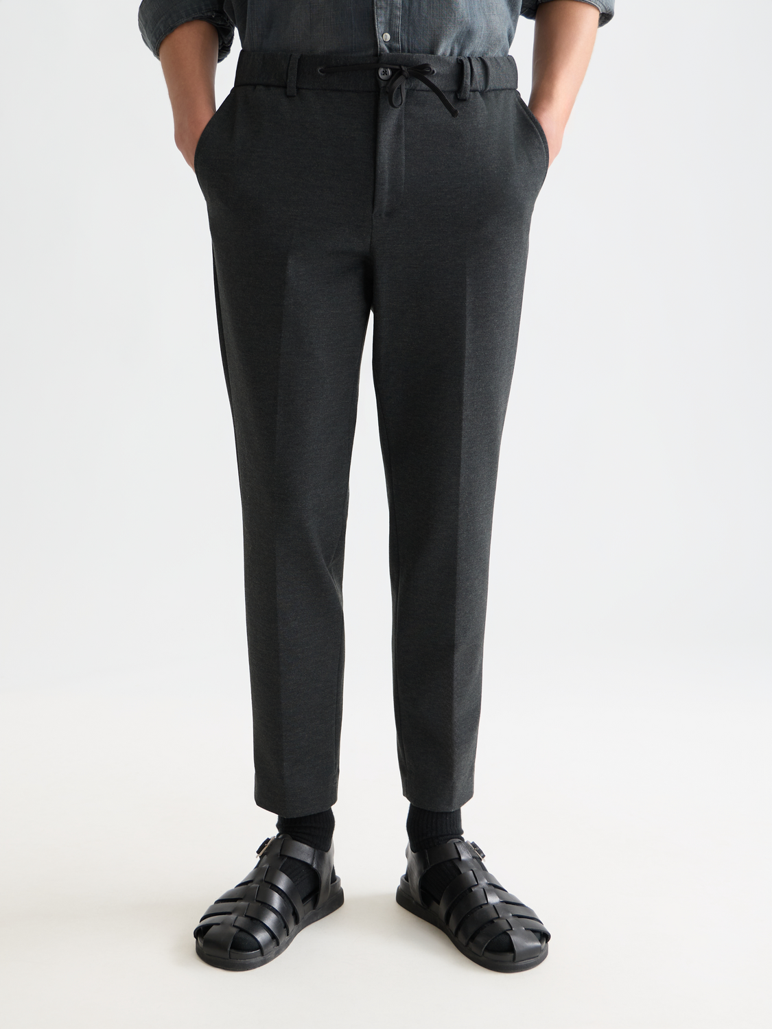 Finch yarn-dyed jersey tapered jogger