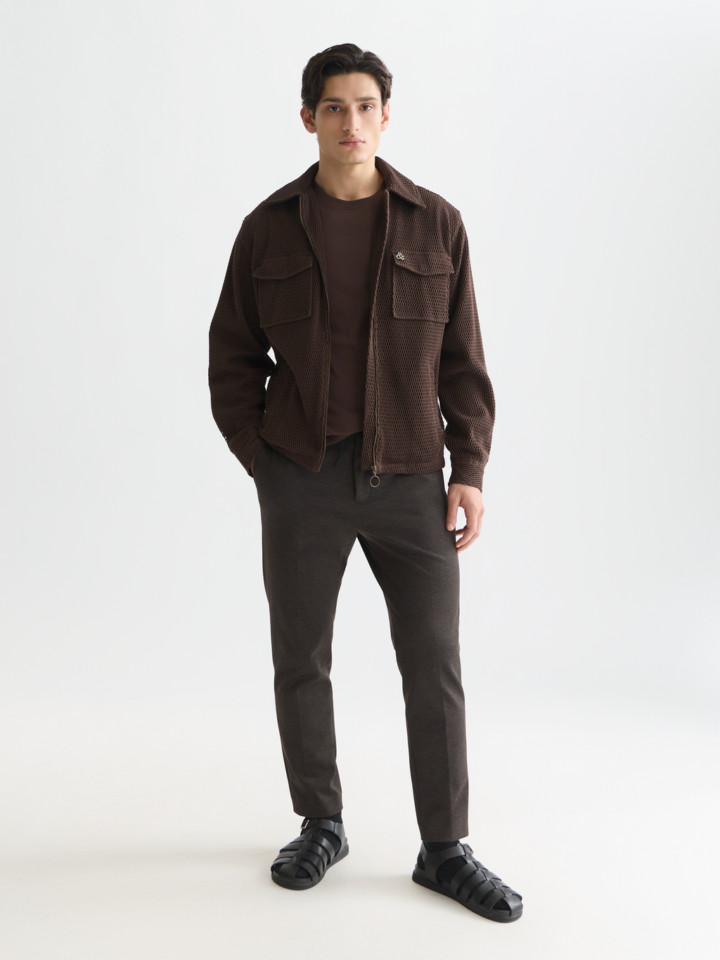 Finch yarn-dyed jersey tapered jogger