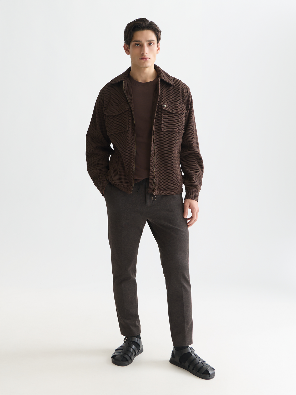 Finch yarn-dyed jersey tapered jogger