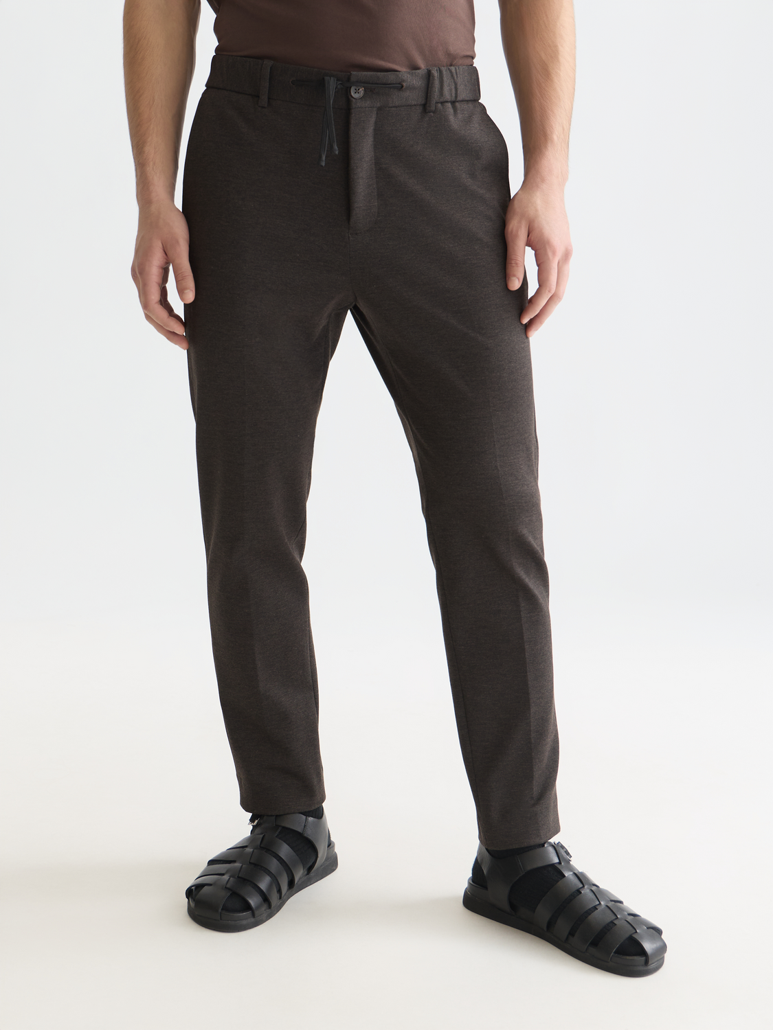 Finch yarn-dyed jersey tapered jogger