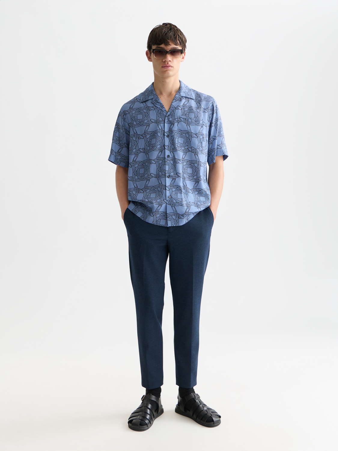 Finch yarn-dyed jersey tapered jogger