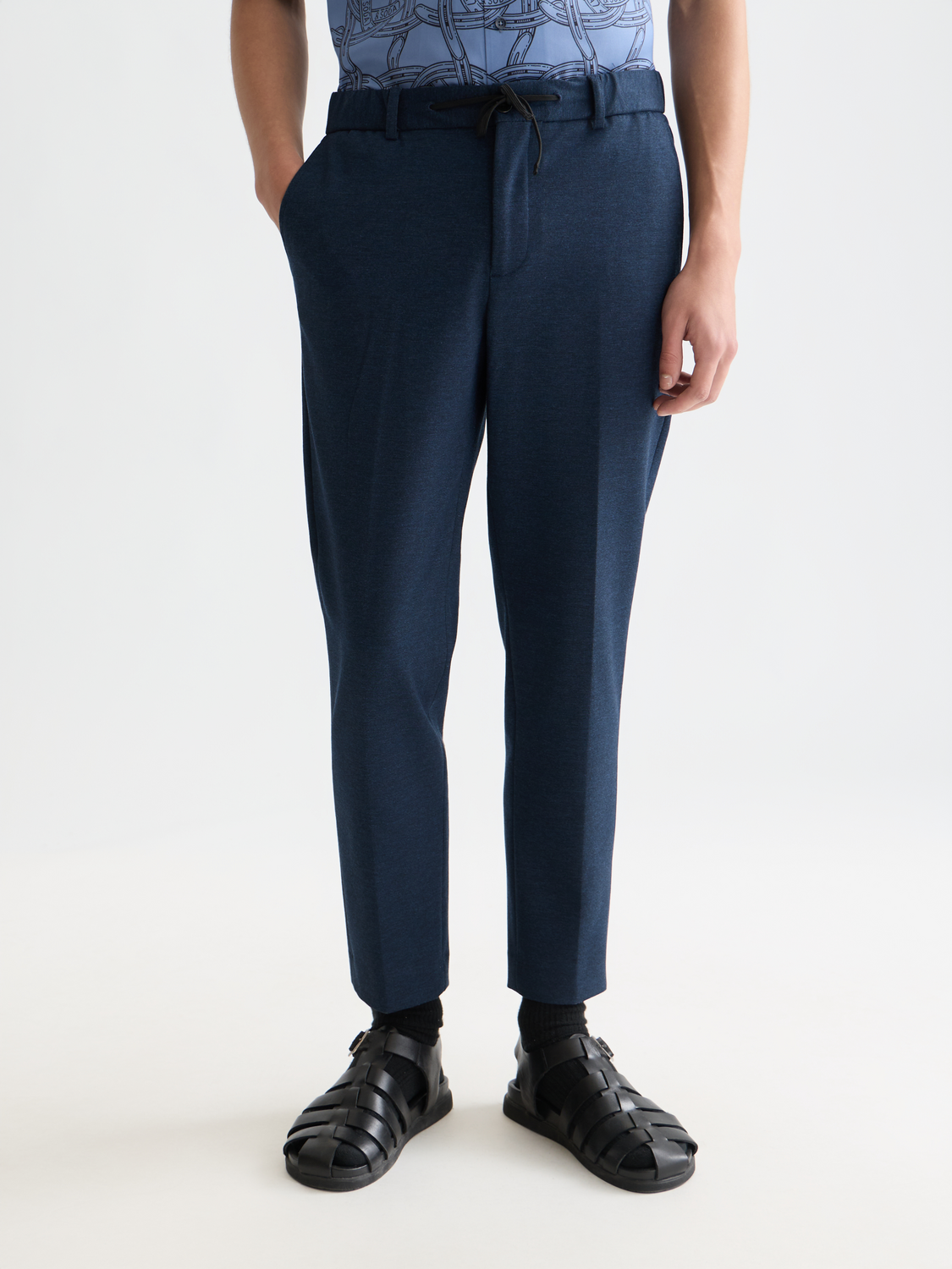 Finch yarn-dyed jersey tapered jogger