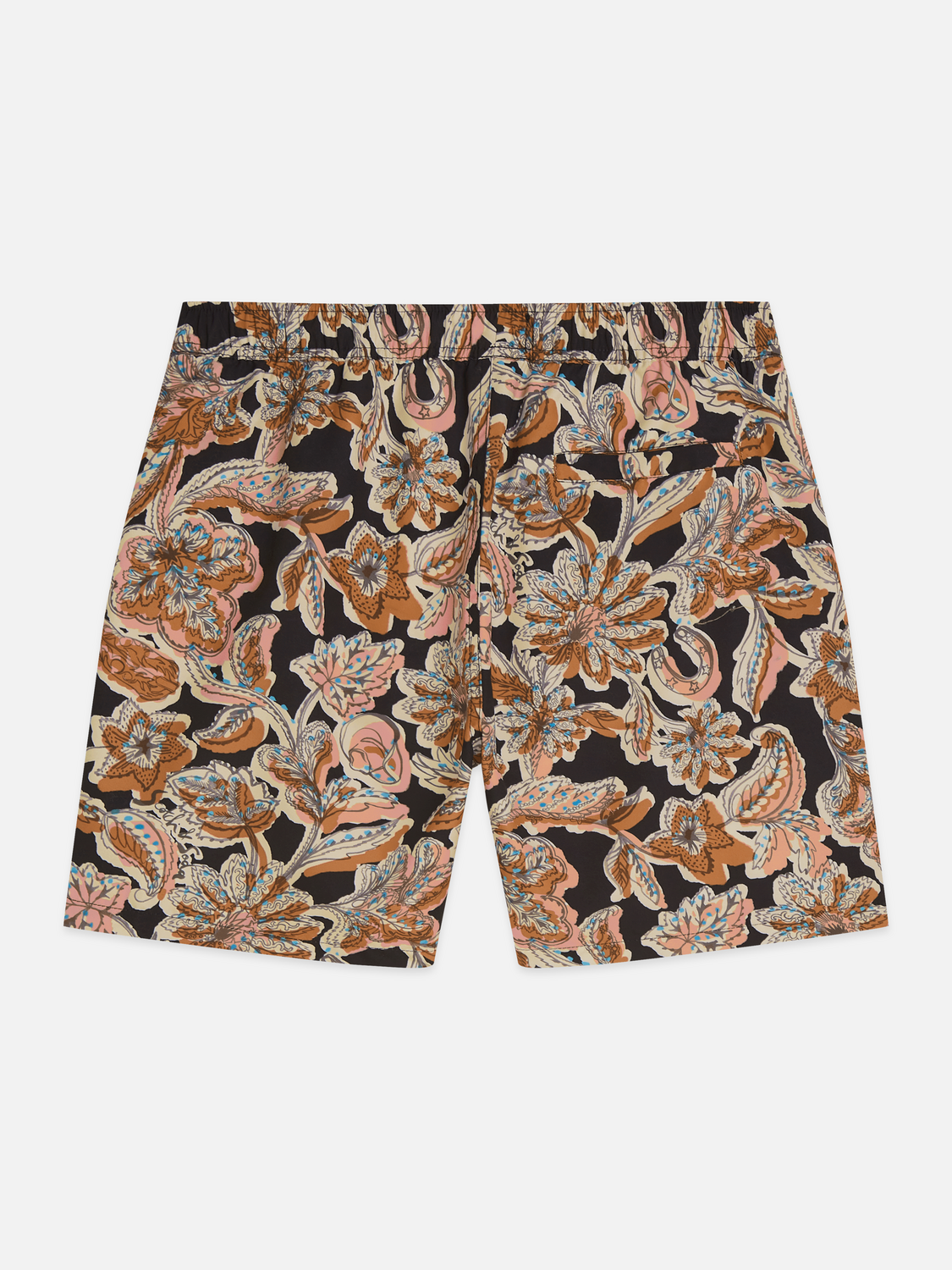 Printed mid-length swim shorts