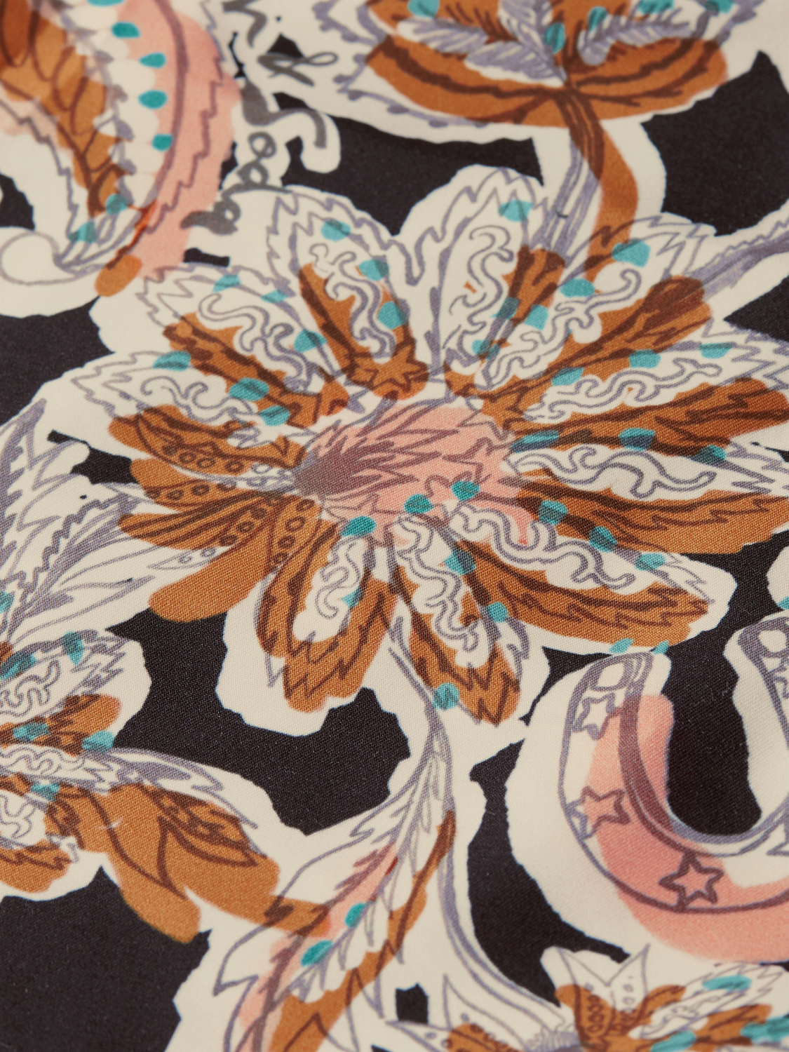 Printed mid-length swim shorts