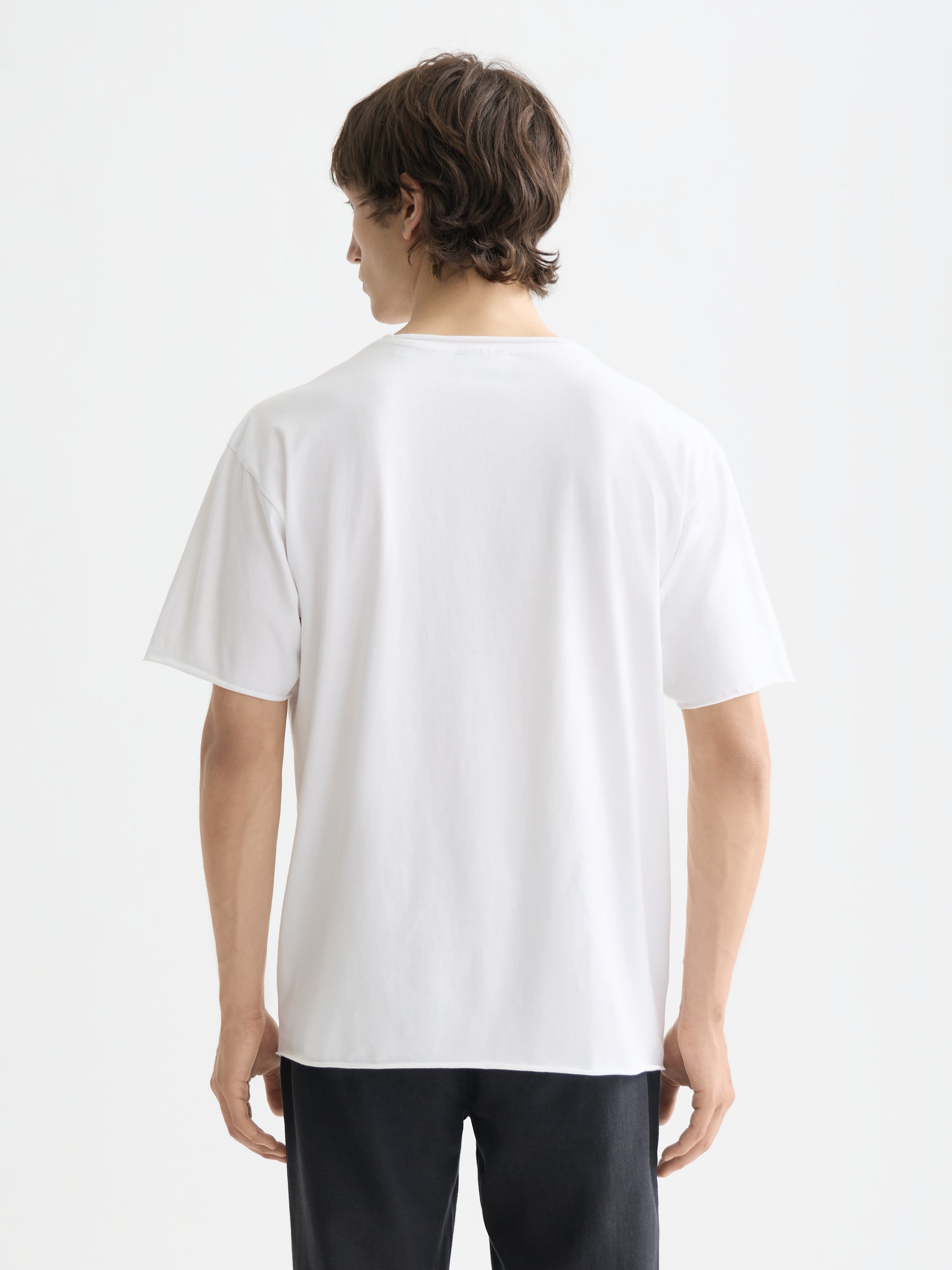Essentials raw-edged relaxed-fit T-shirt