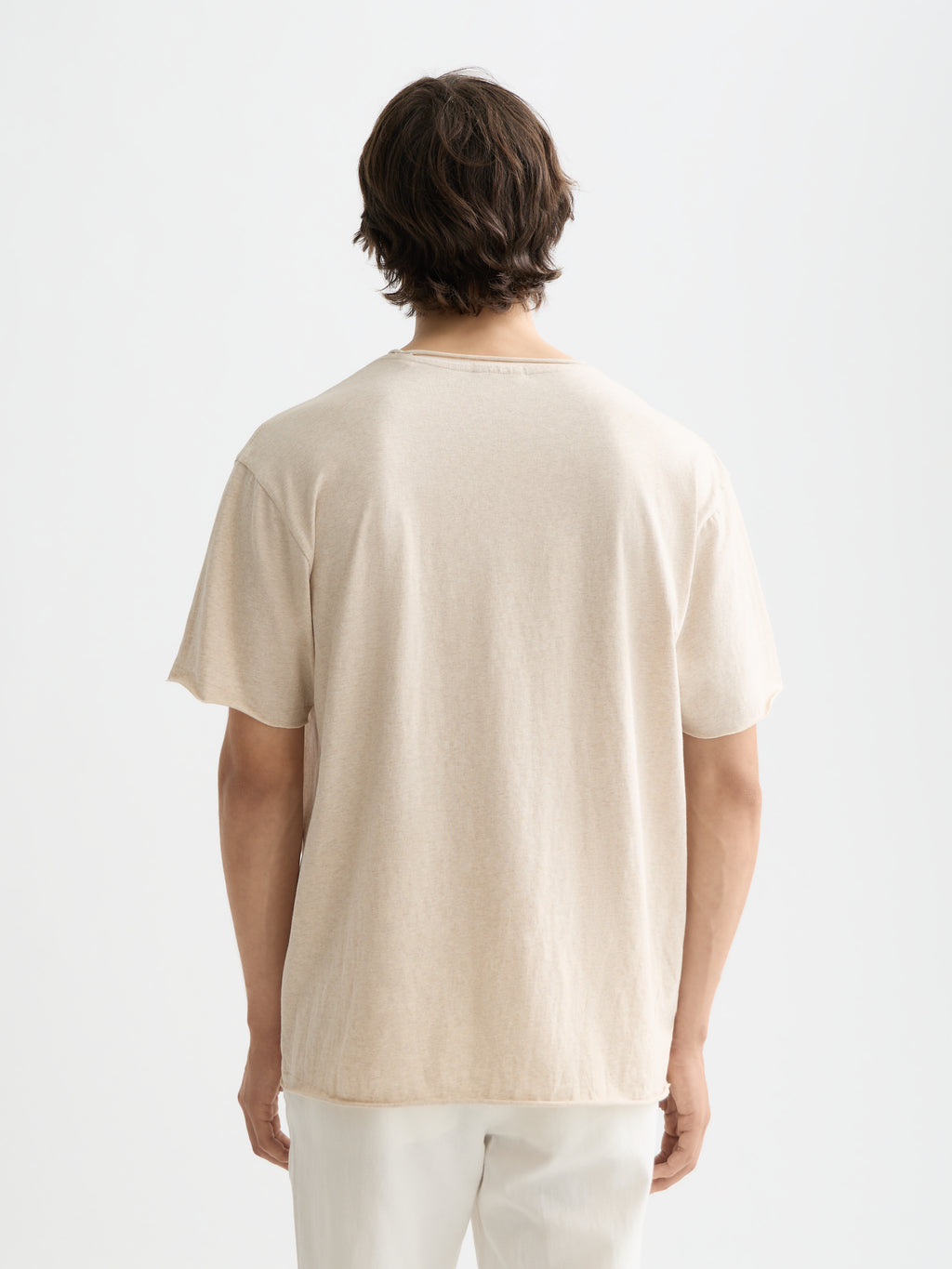 Essentials raw-edged relaxed-fit T-shirt