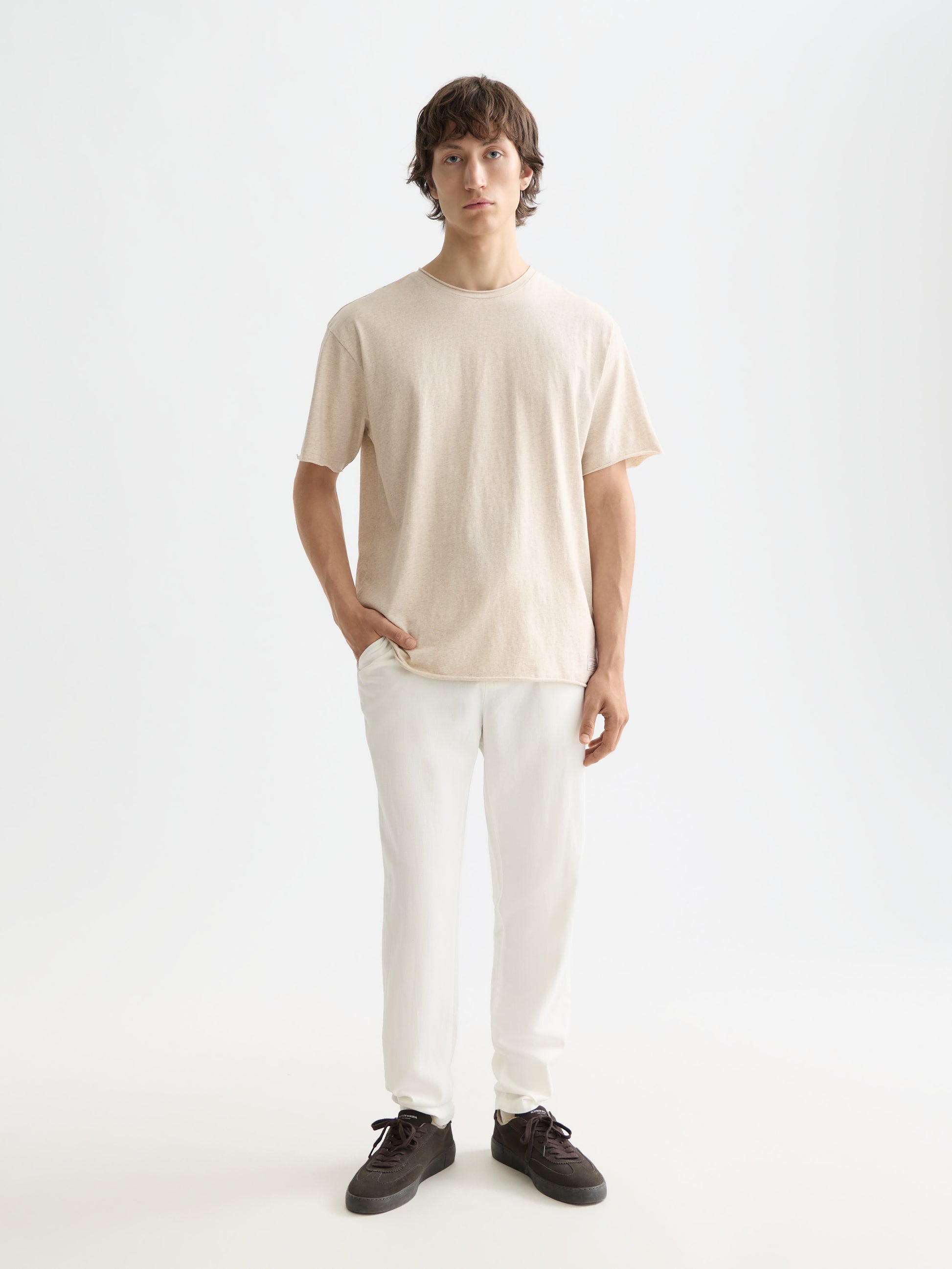Essentials raw-edged relaxed-fit T-shirt