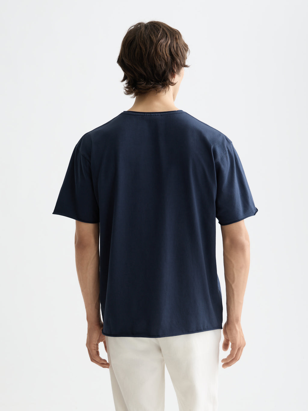 Essentials raw-edged relaxed-fit T-shirt