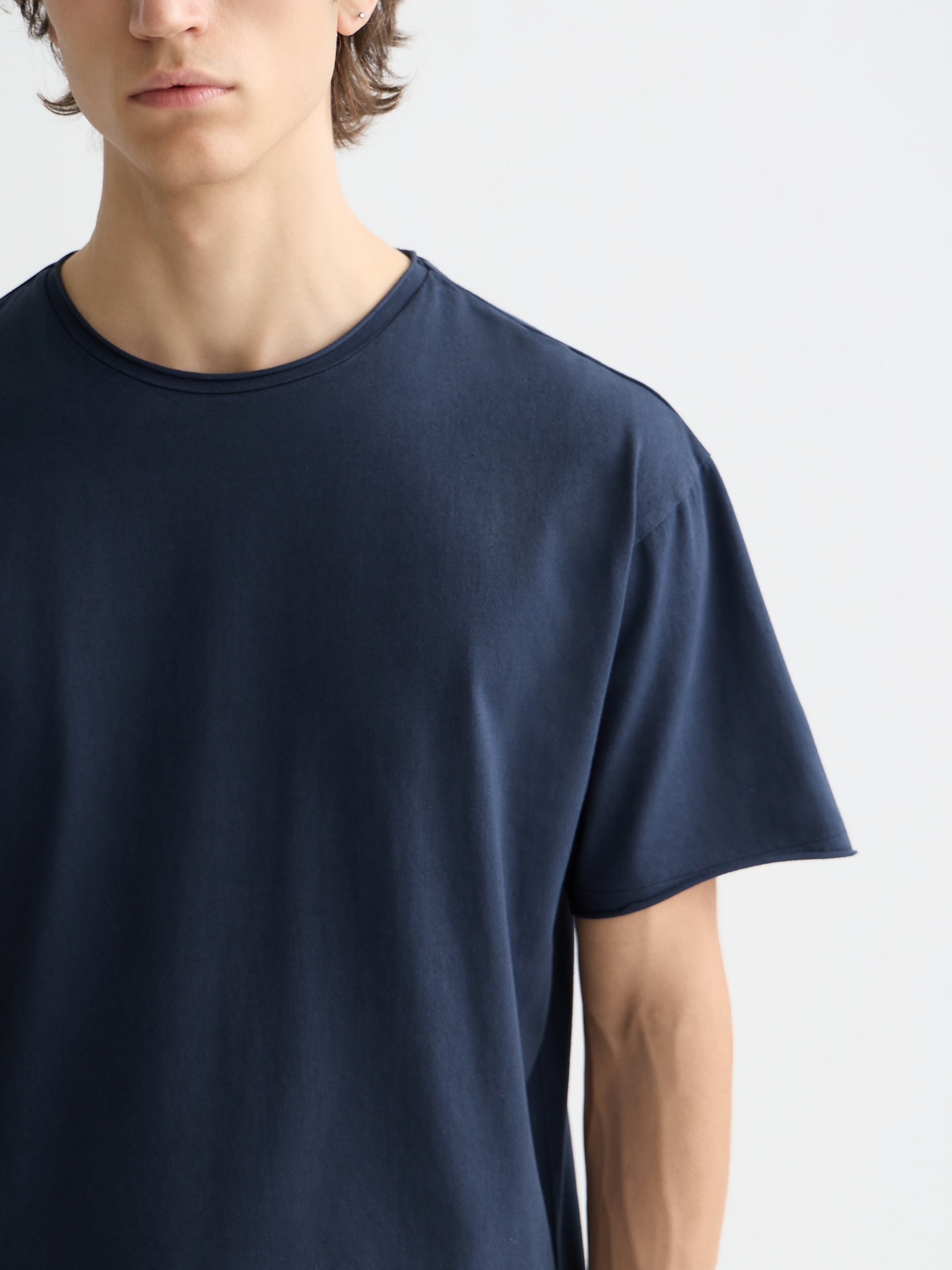 Essentials raw-edged relaxed-fit T-shirt