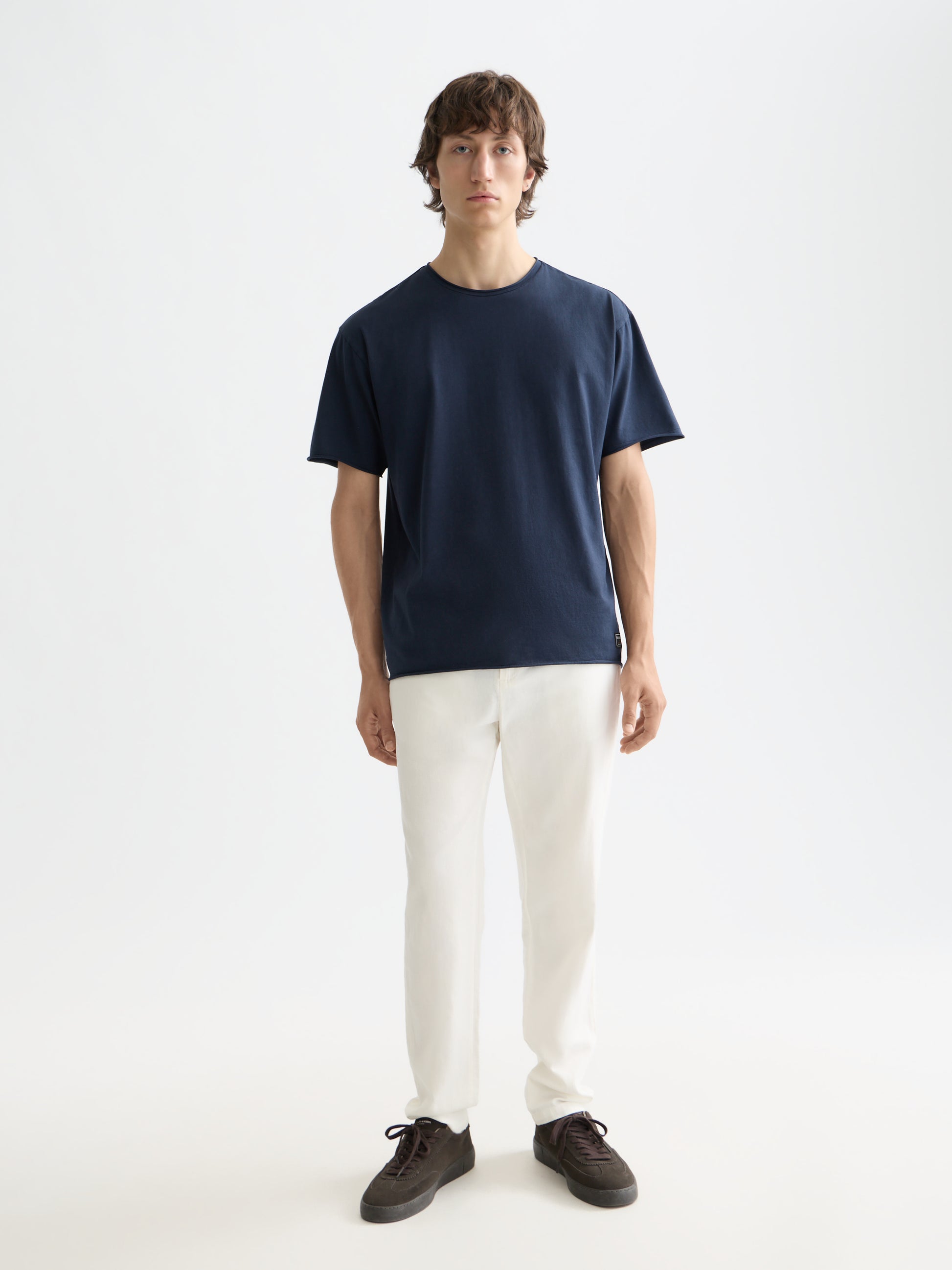 Essentials raw-edged relaxed-fit T-shirt