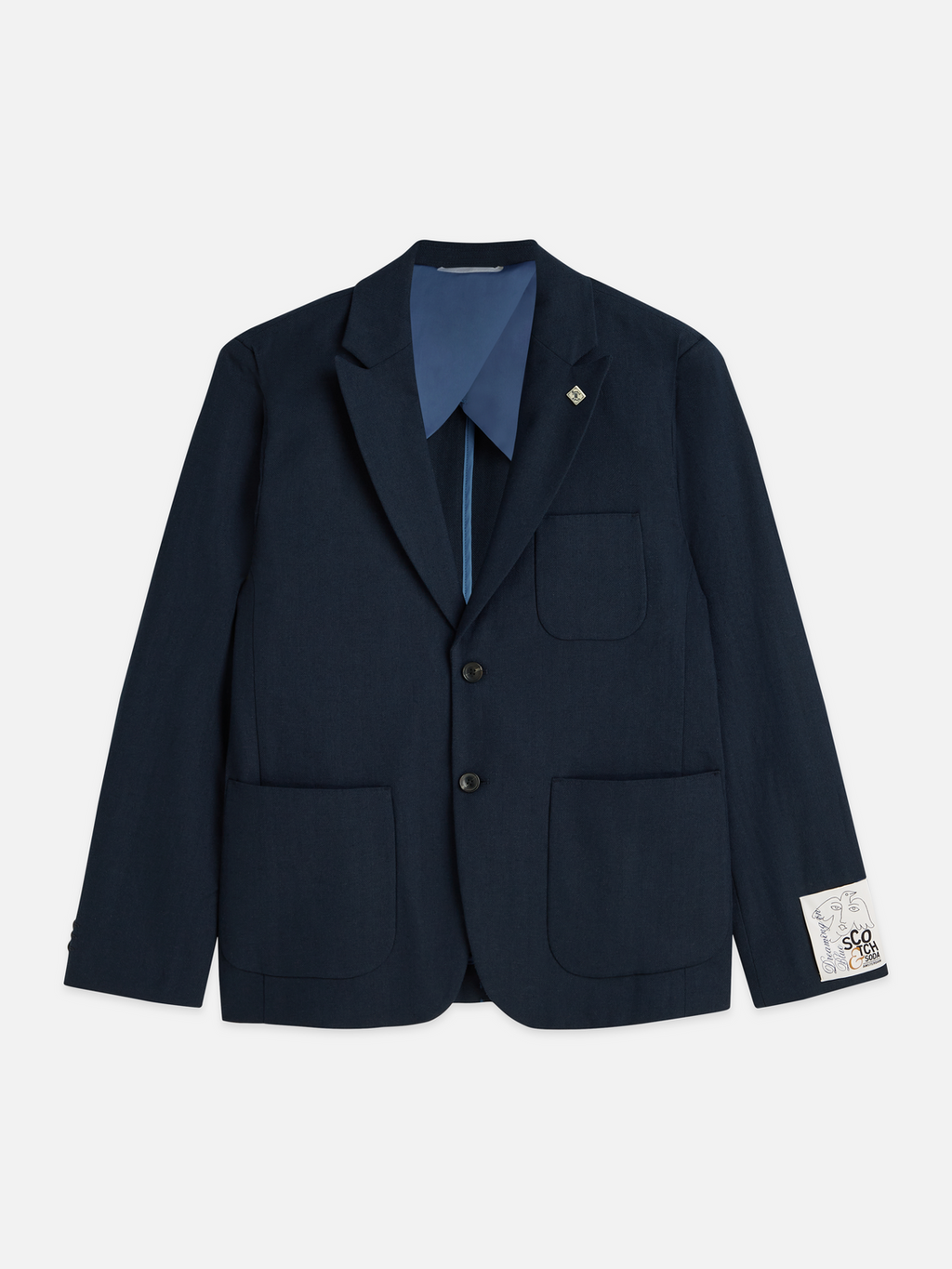 Pierce linen blend blazer