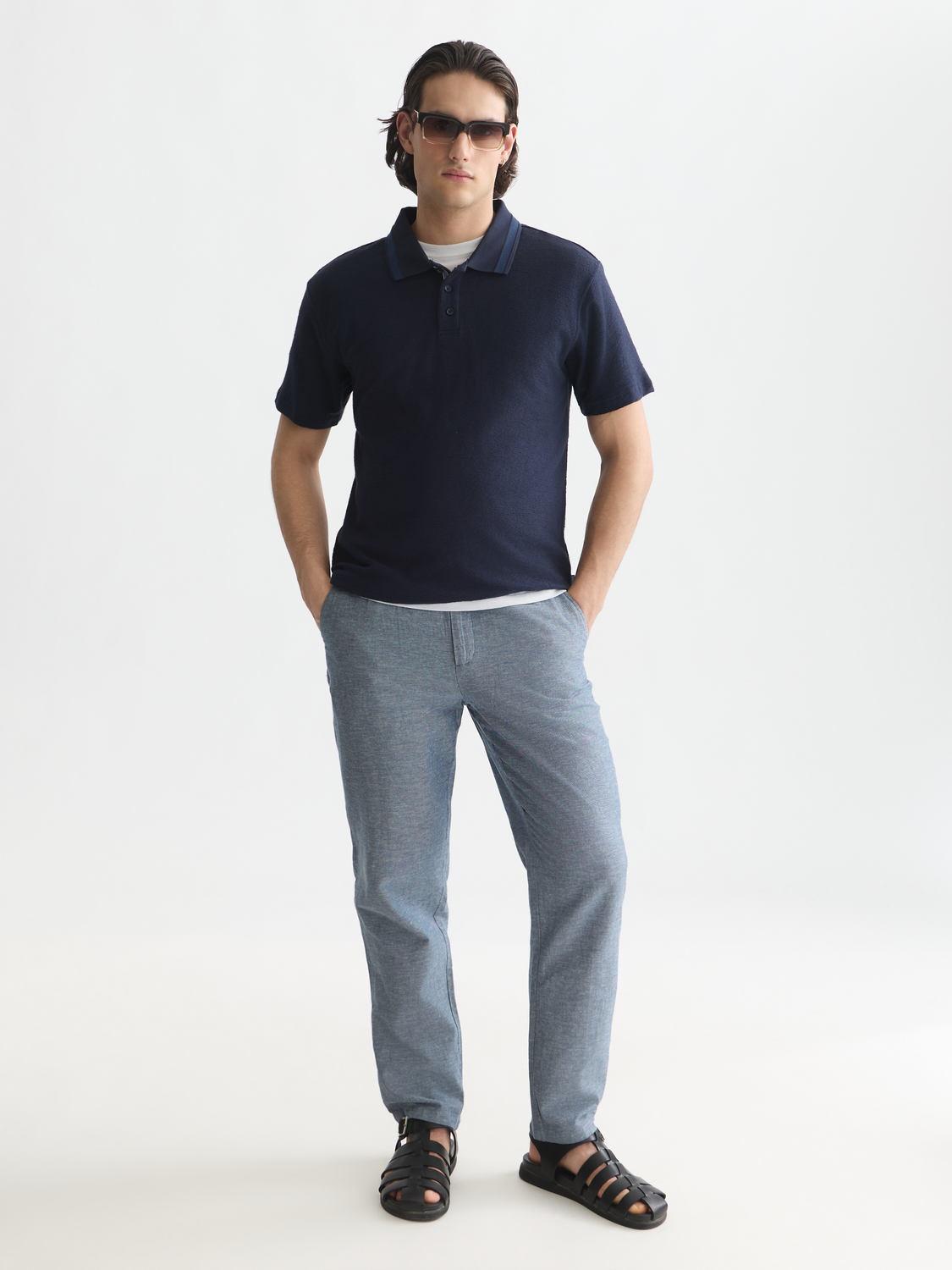 Seasonal Essentials Warren cotton-linen twill jogger