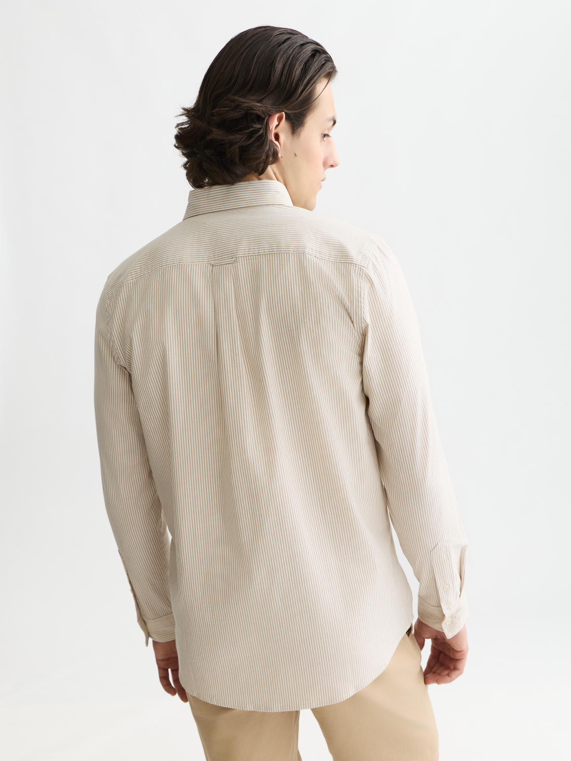 Seasonal Essentials oxford striped shirt