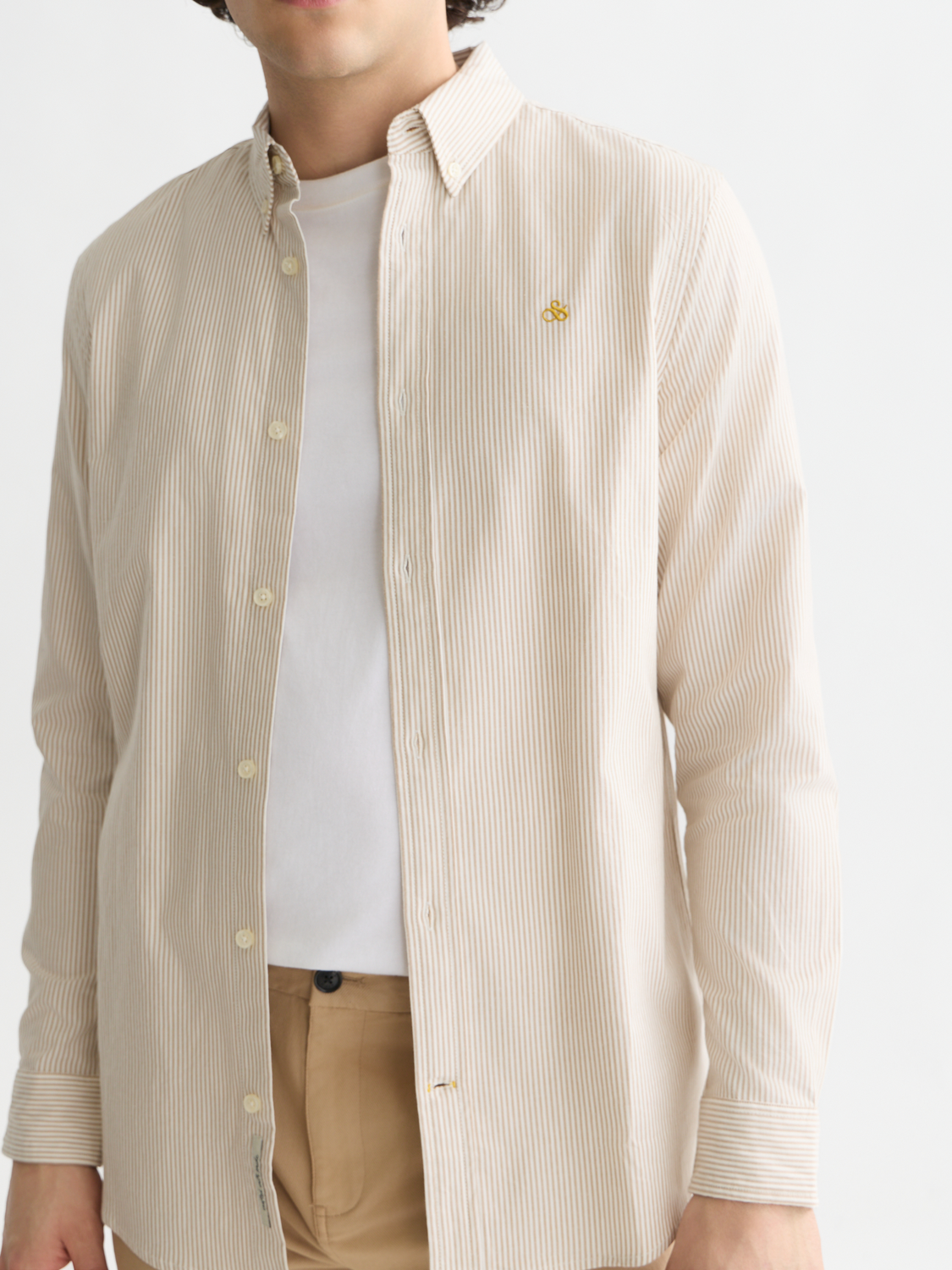 Seasonal Essentials oxford striped shirt