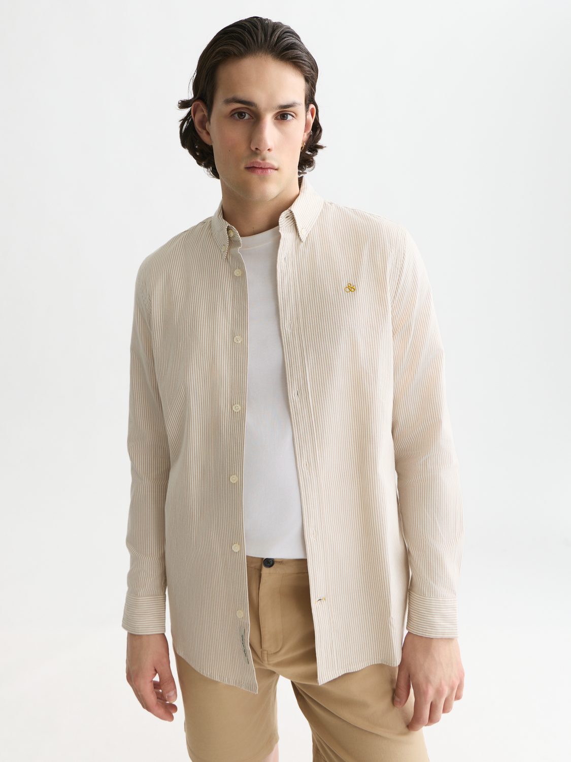 Seasonal Essentials oxford striped shirt