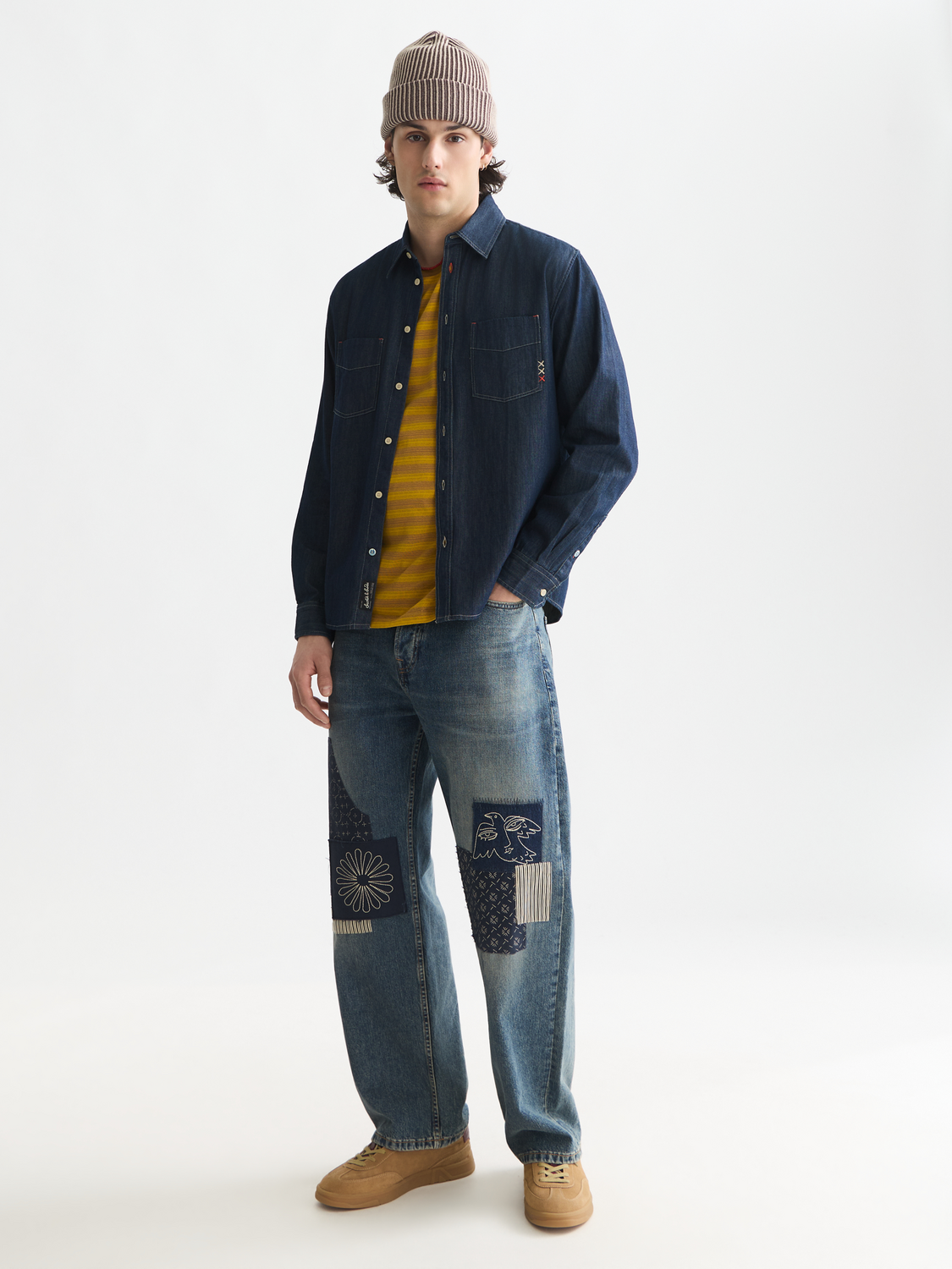 Denim relaxed shirt