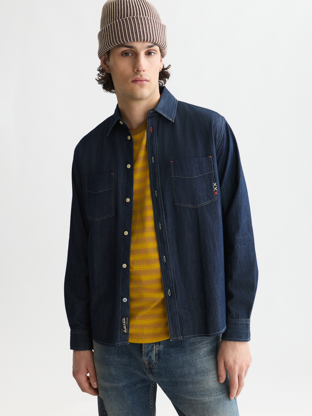Denim relaxed shirt
