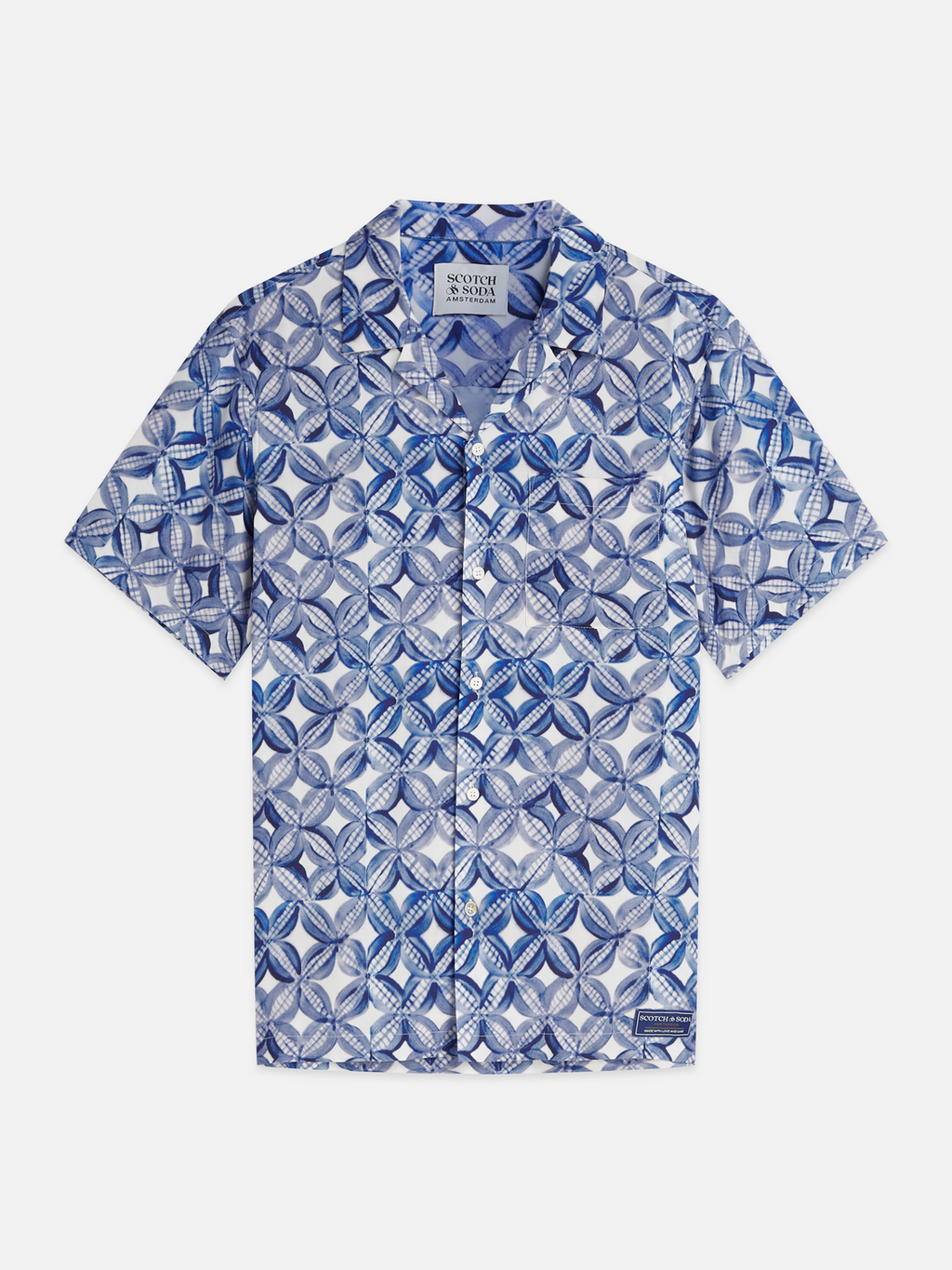Printed short-sleeved shirt