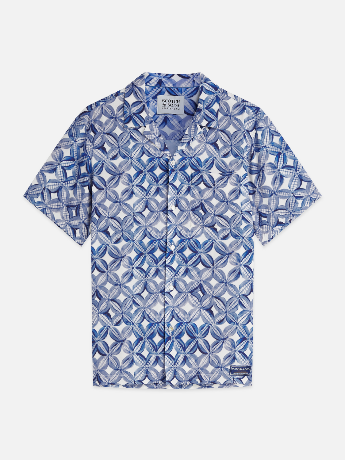 Printed short-sleeved shirt